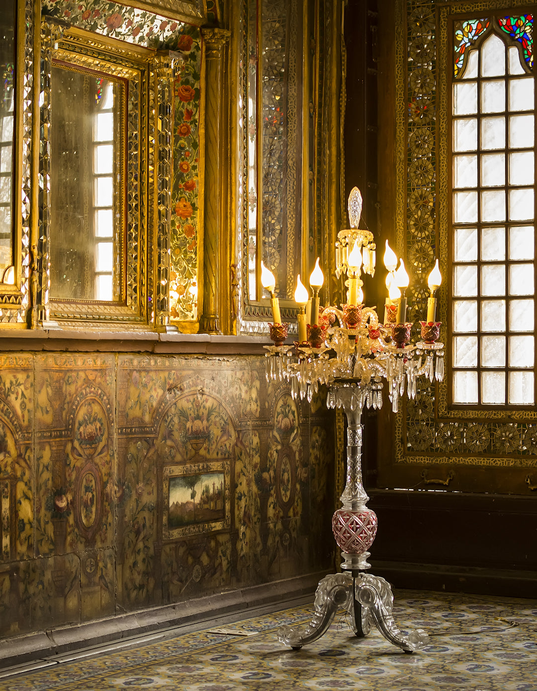 A beautiful example of floor candelabrum