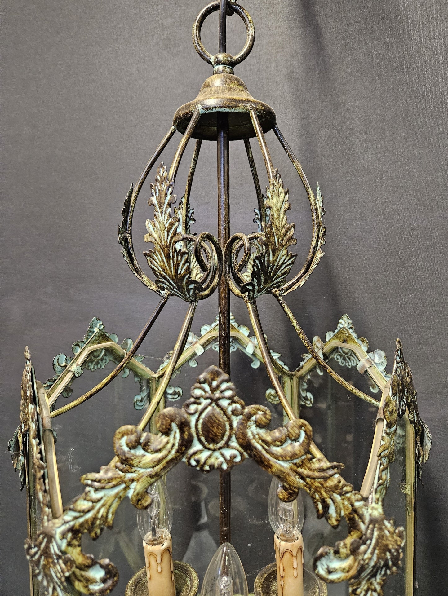 view of top half of lantern