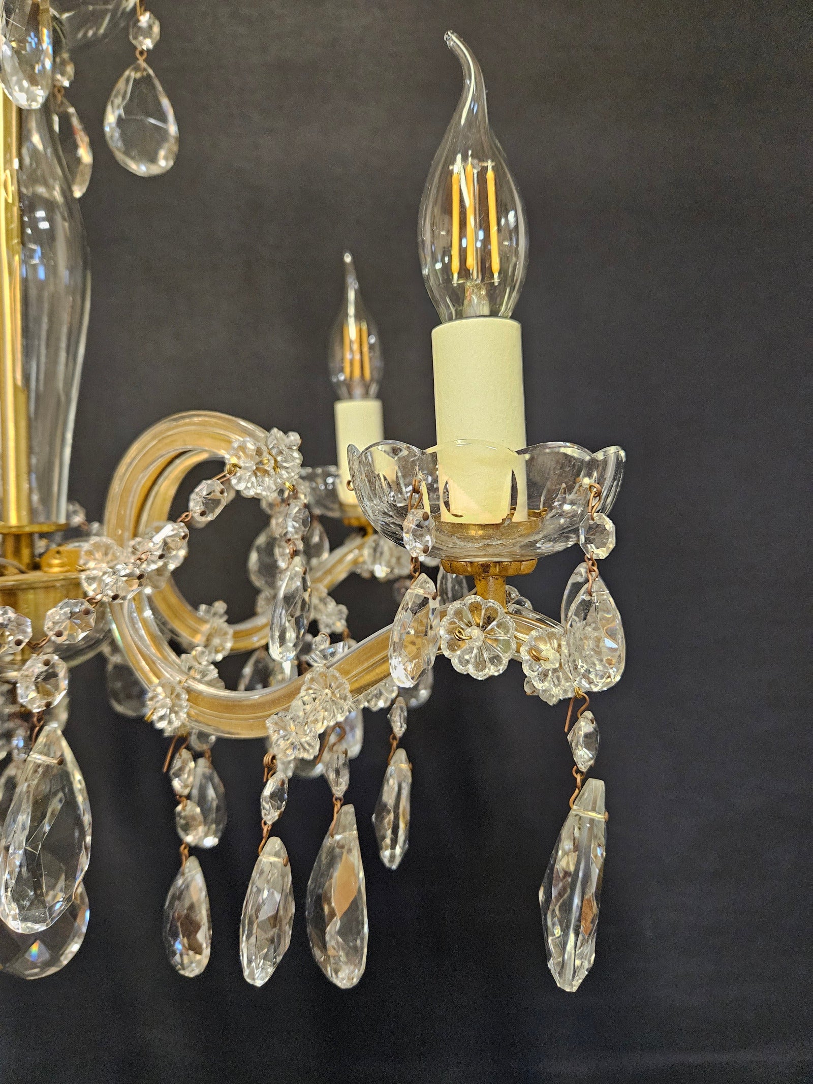 5-Arm Marie Therese Chandelier_arm closeup
