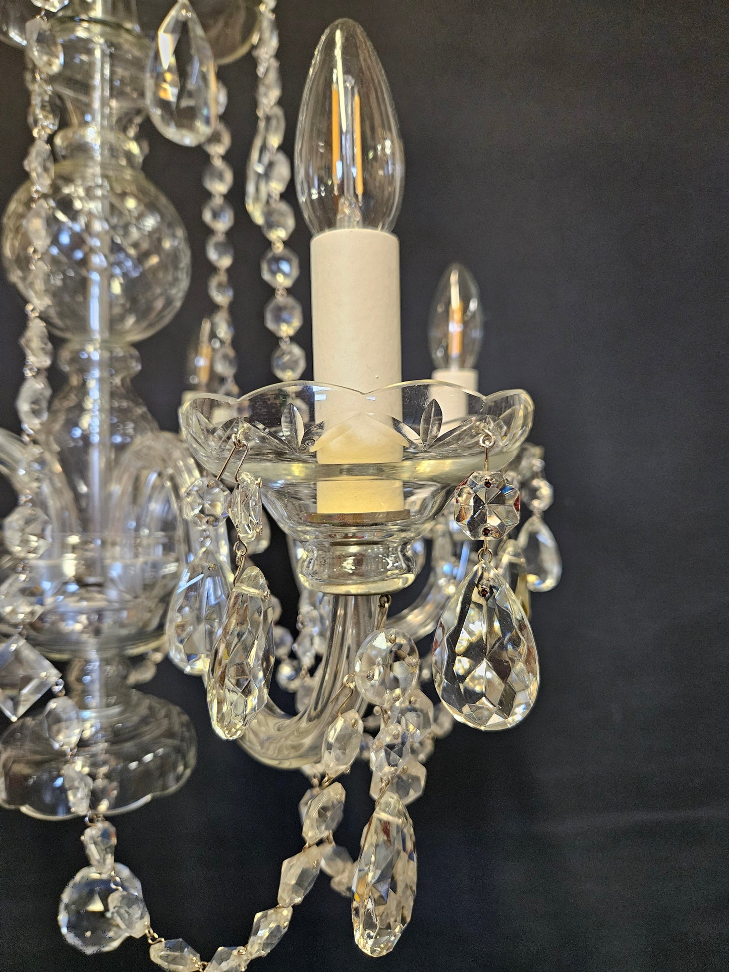 view of pan and candle tube