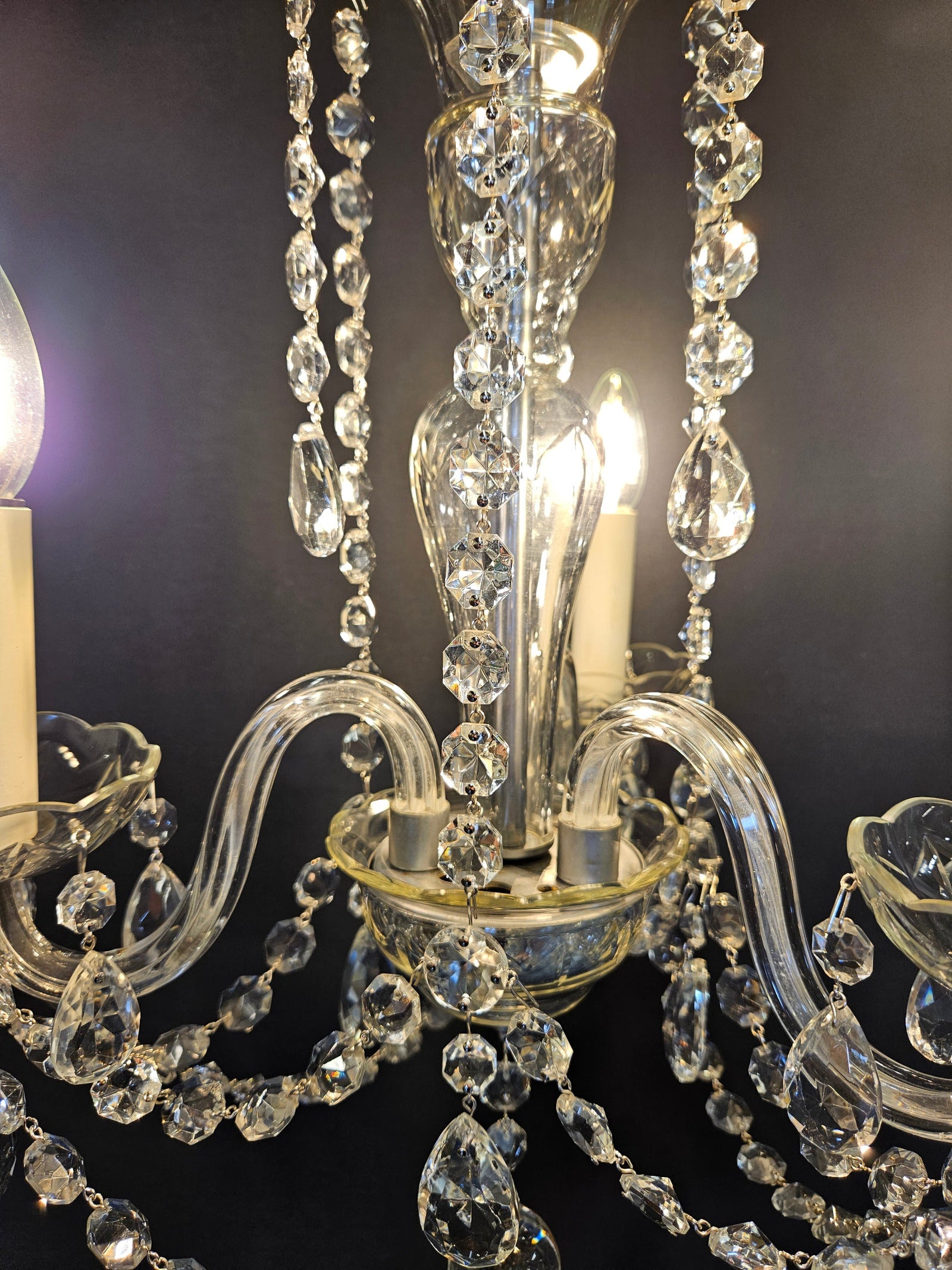 view of centre stem lit up