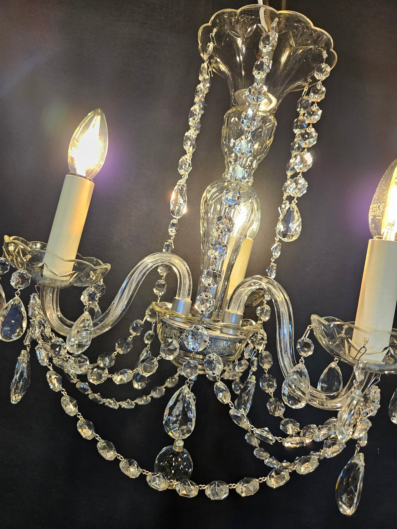 view from an angle lit up