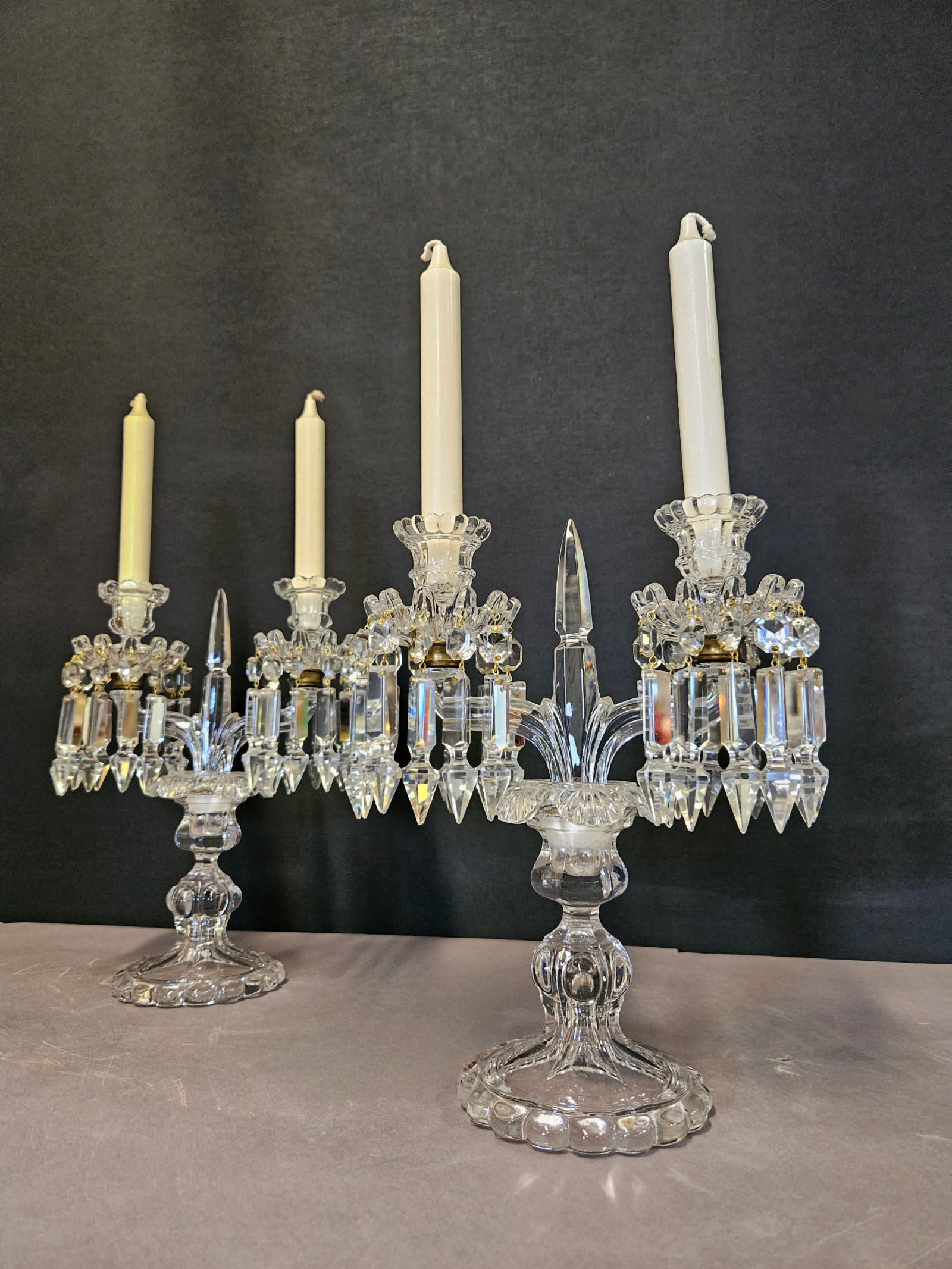 both candelabra not lit