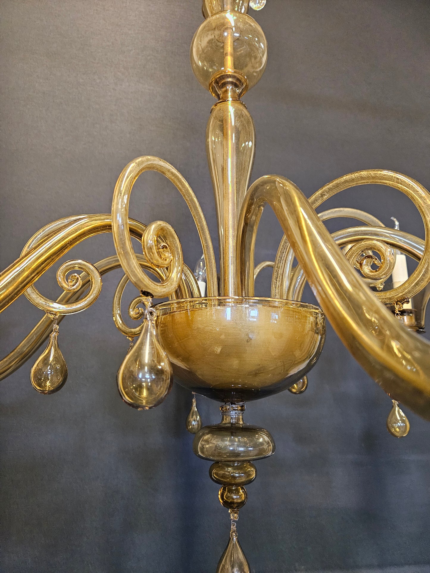 6-Arm Venetian Chandelier, CA. 1930