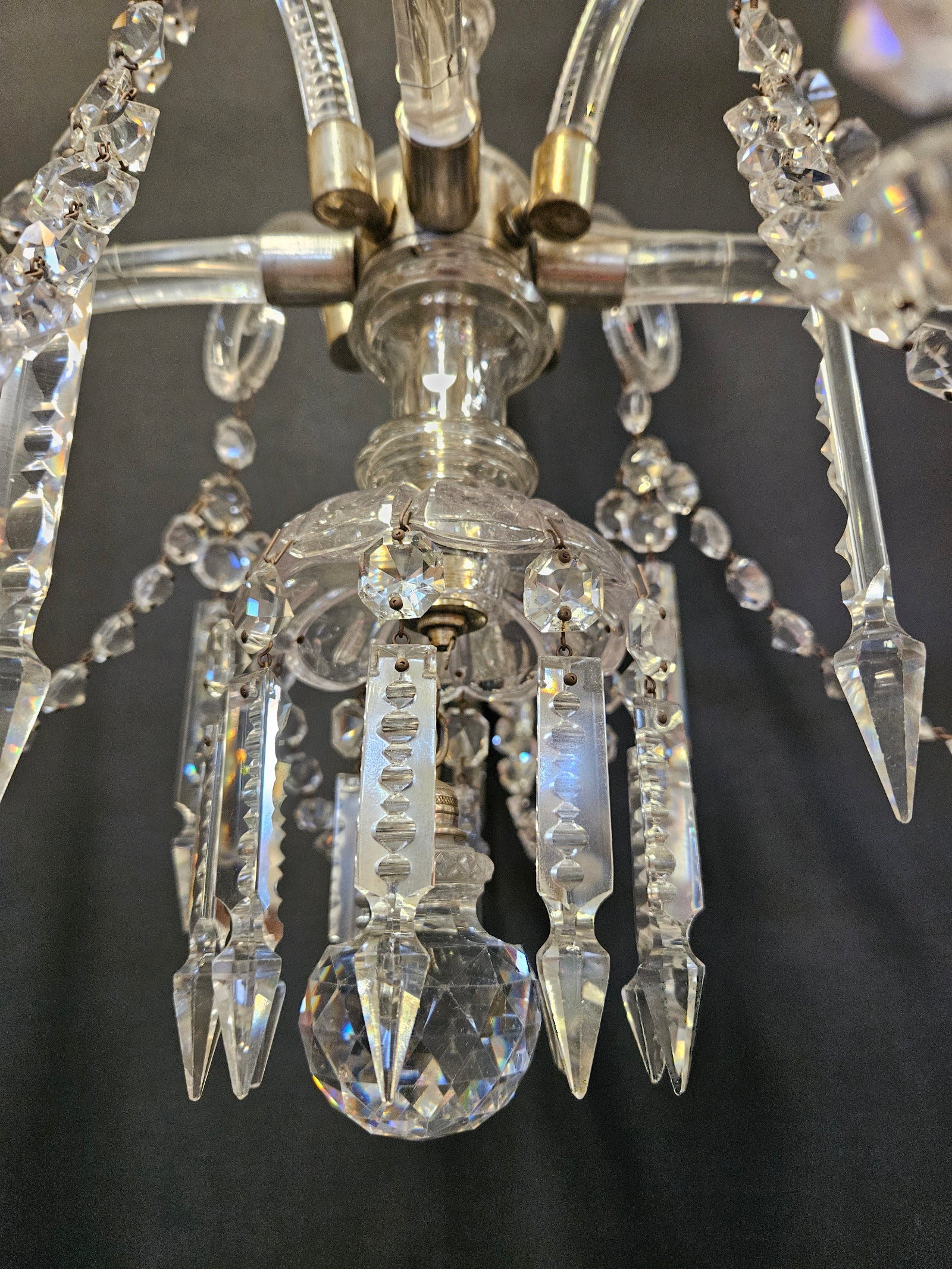 view of bottom of chandelier