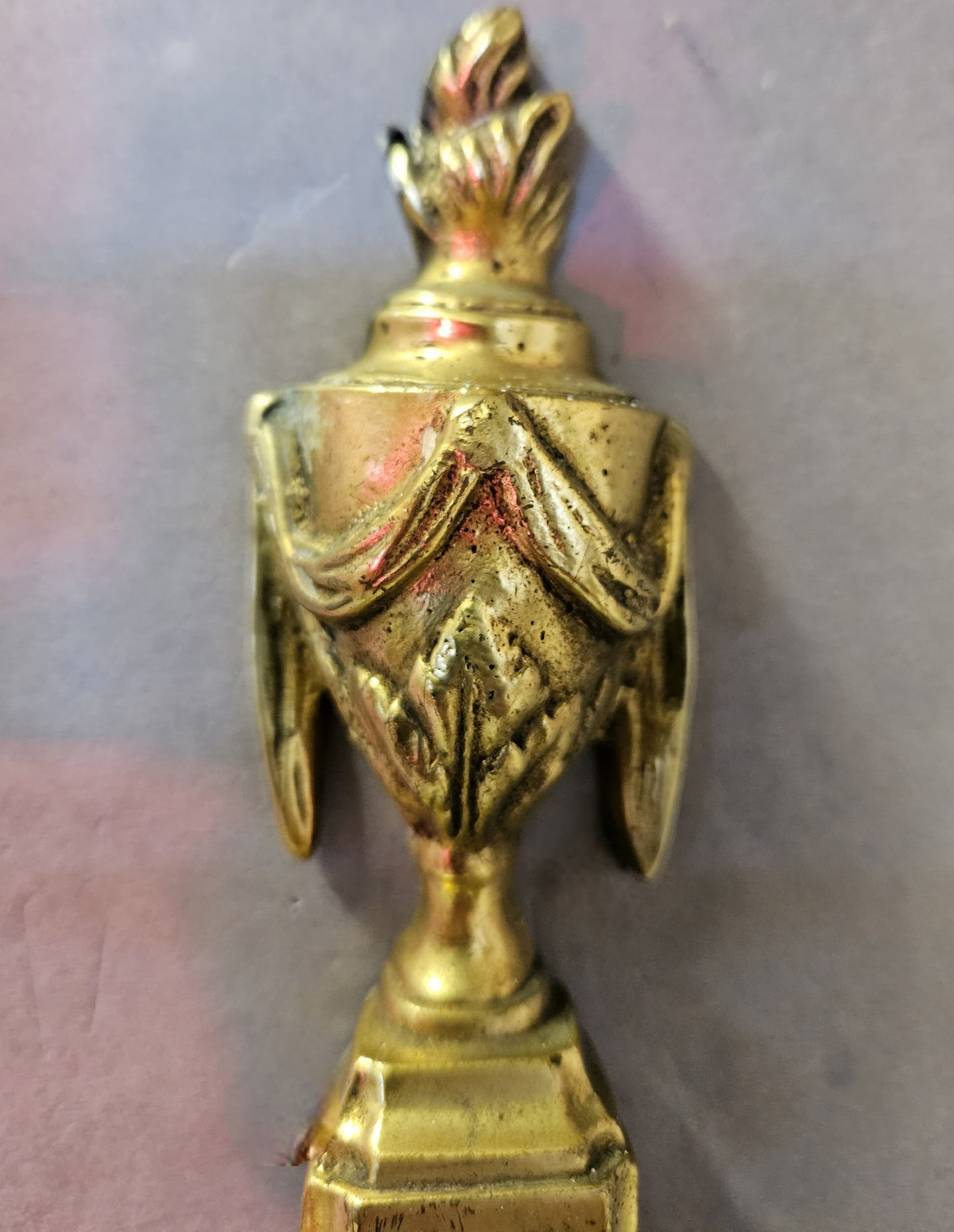 close up of top finial