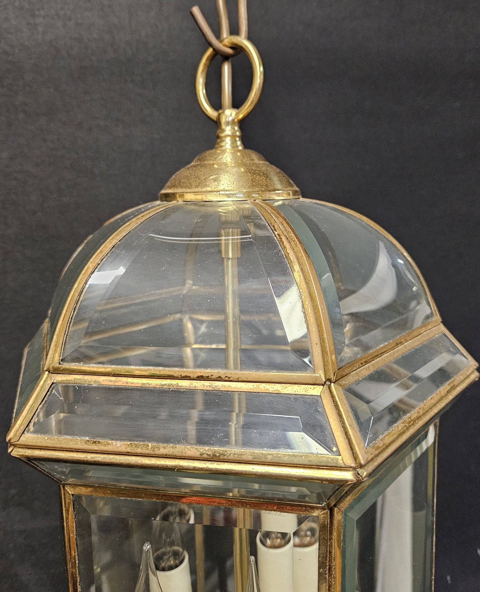 top view of curved glass dome
