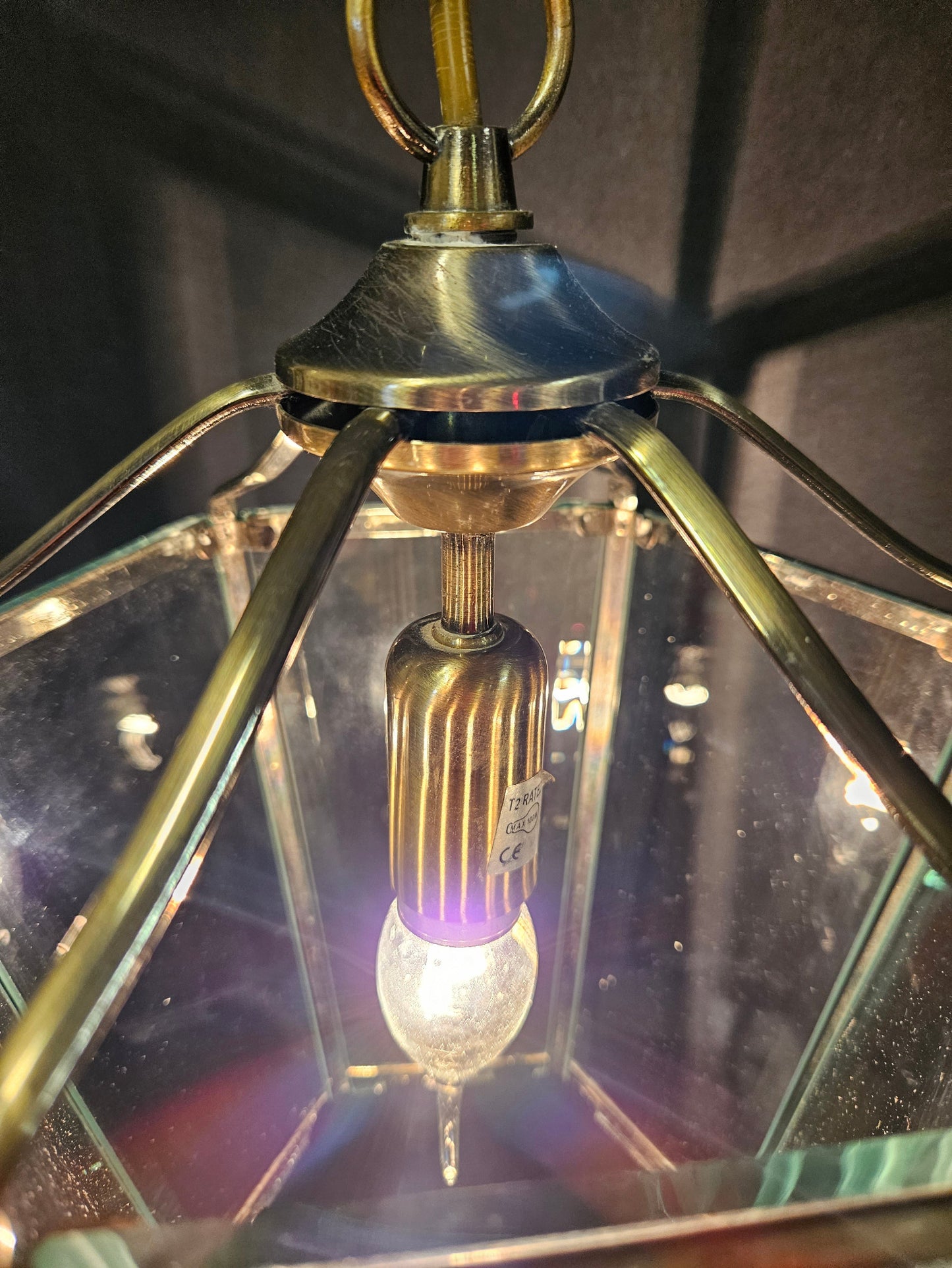 view from top looking down lit