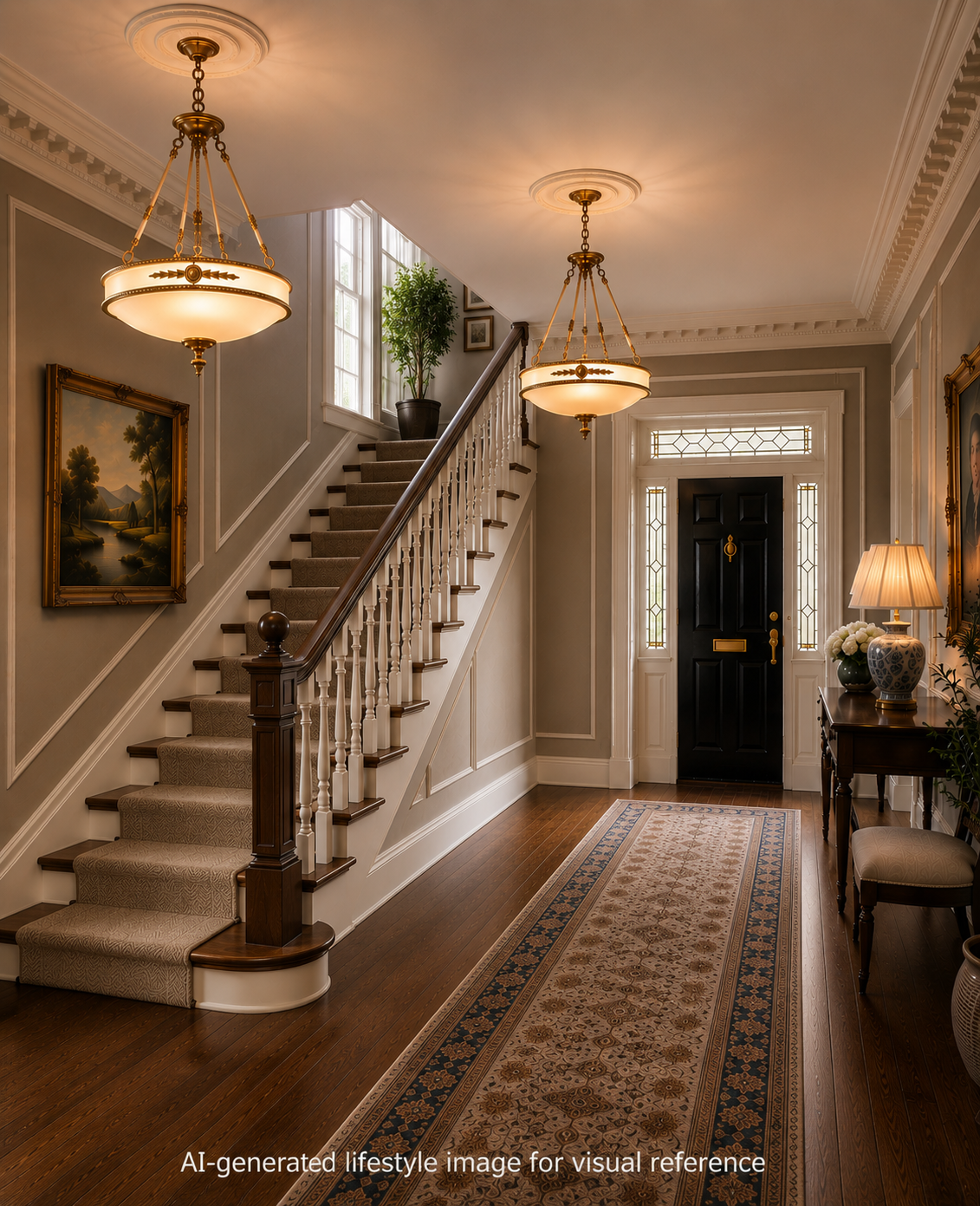 Pair Of Empire-Style Chandeliers, CA. 1930