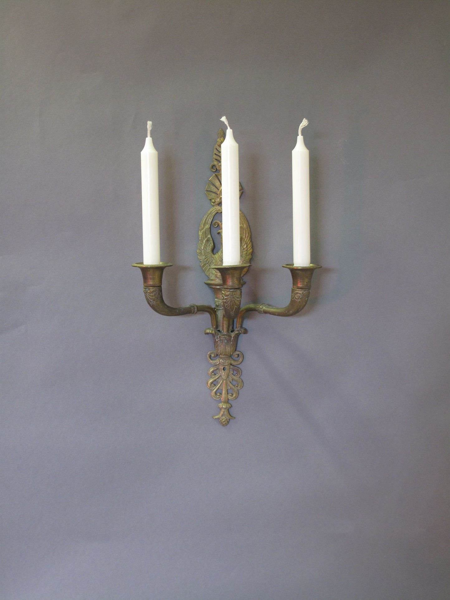 front on view of wall light