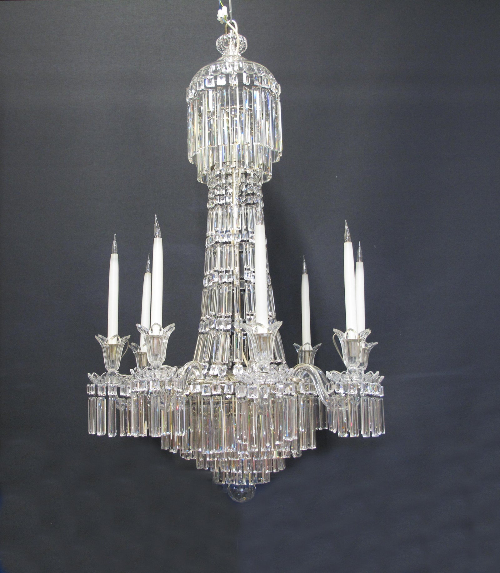 view from front of chandelier