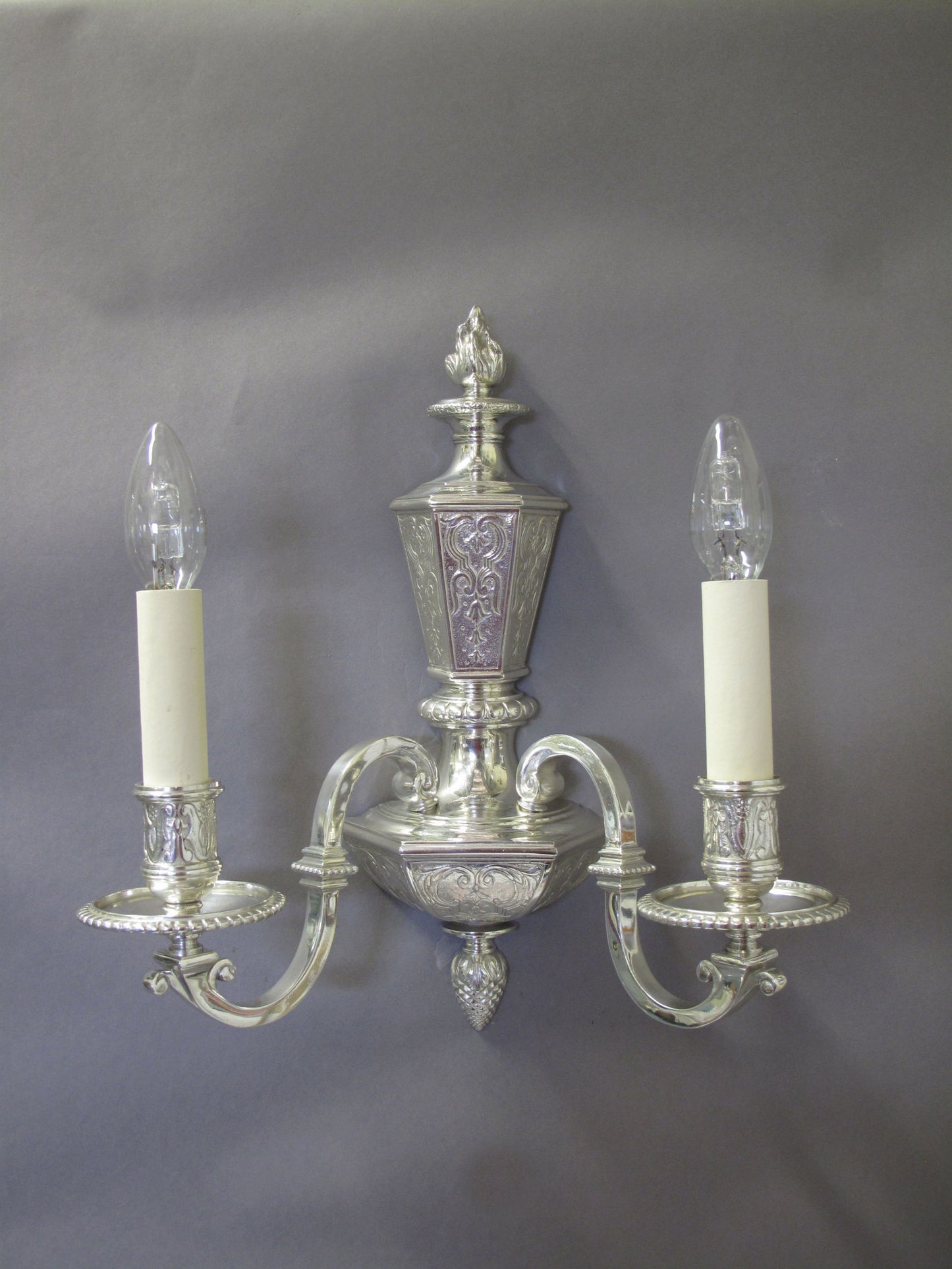 view from front of wall light