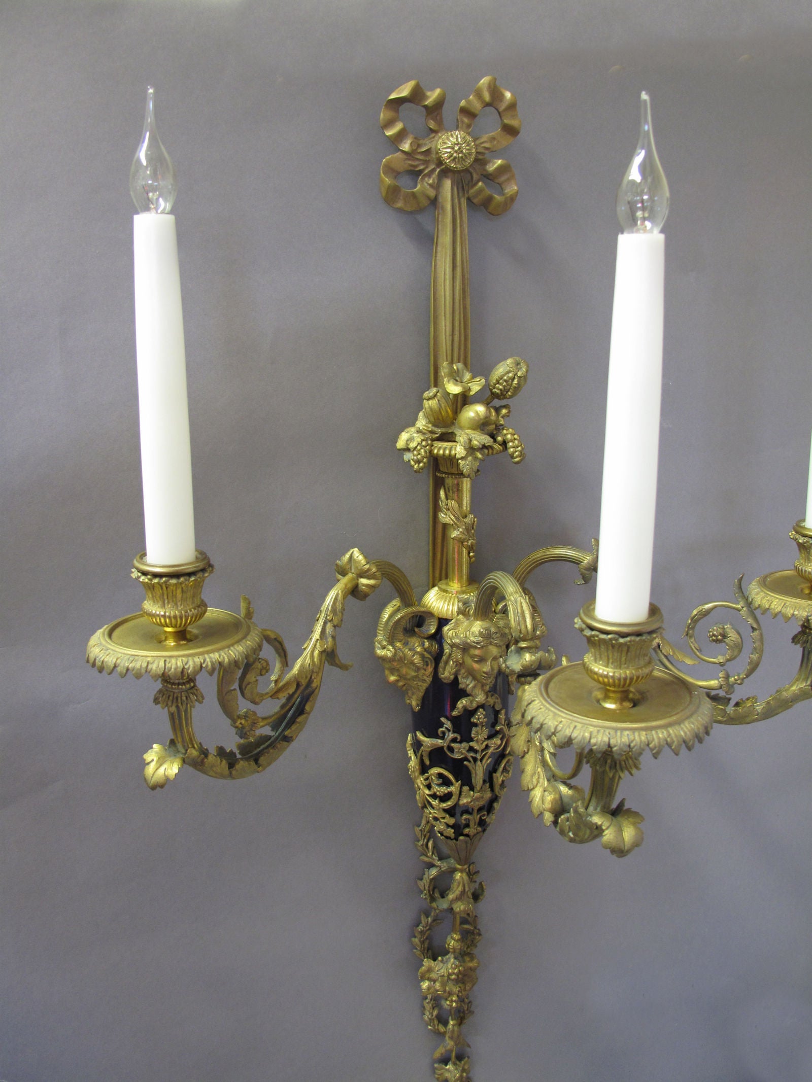 view off centre of wall light