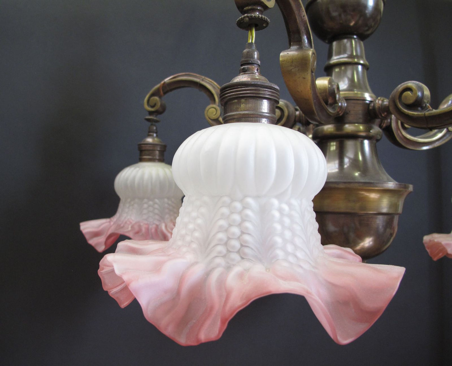 close up view hanging shade