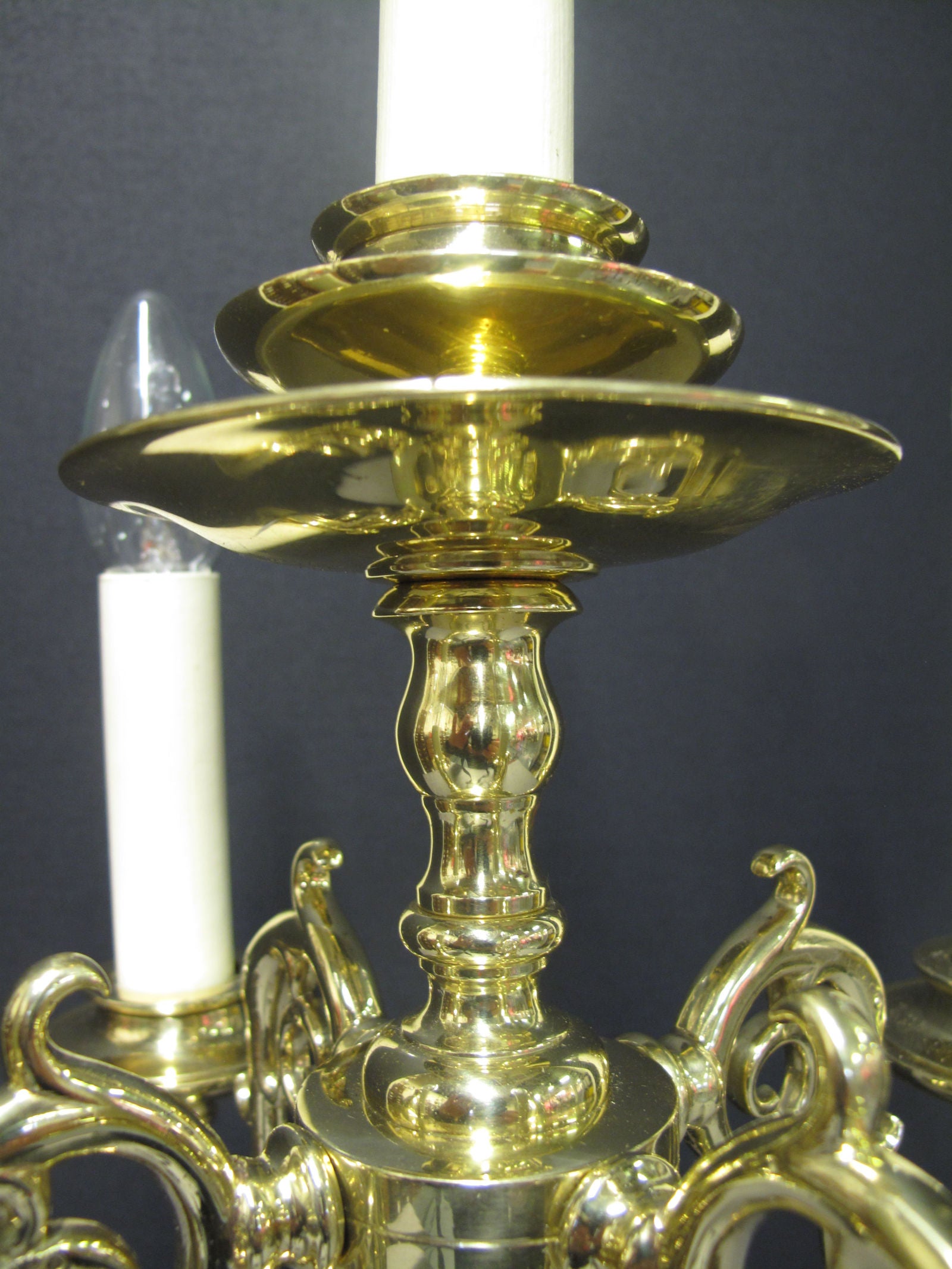detailed view of top of candelabrum