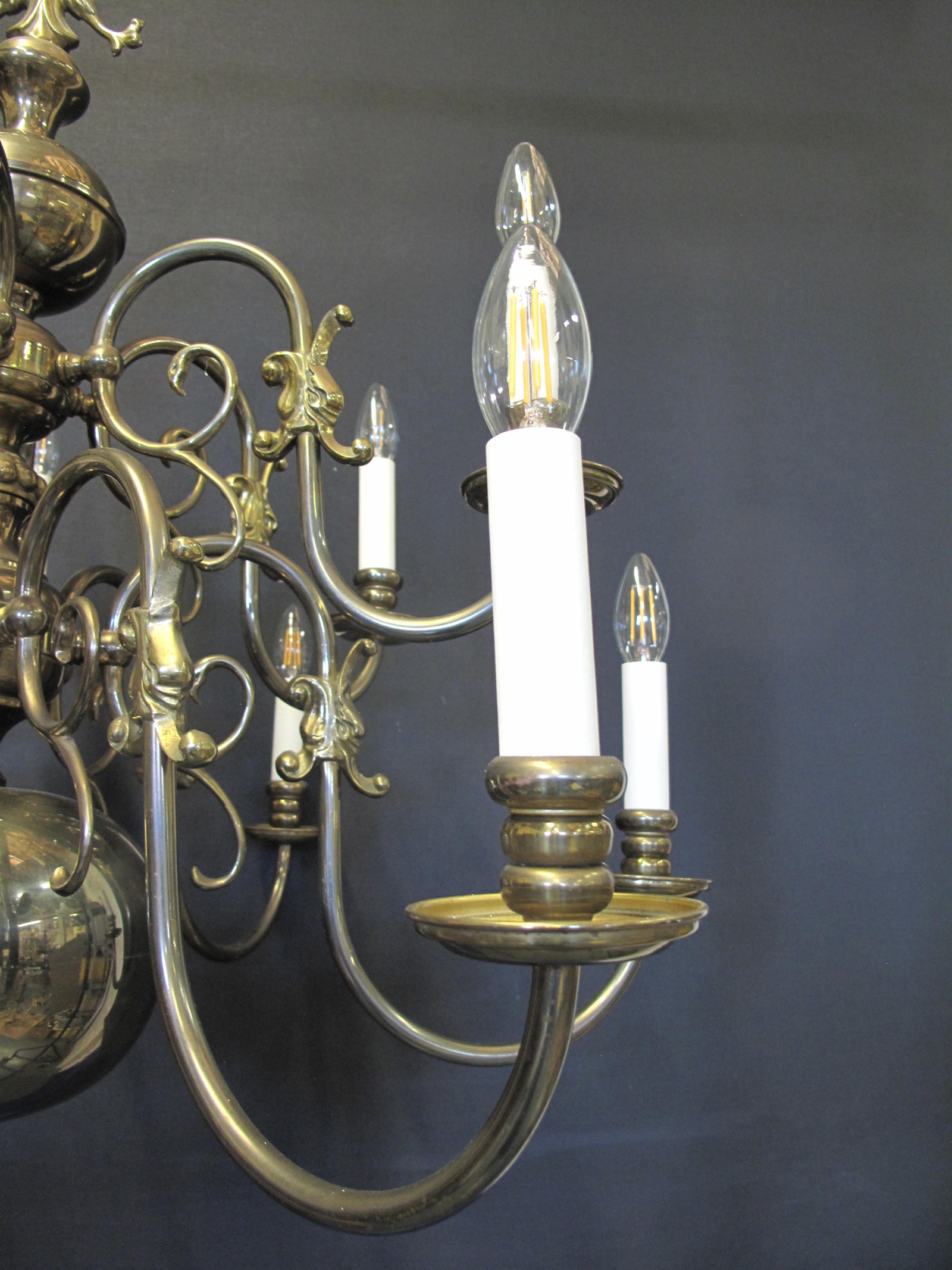 12 arm dutch chandelier, of arms