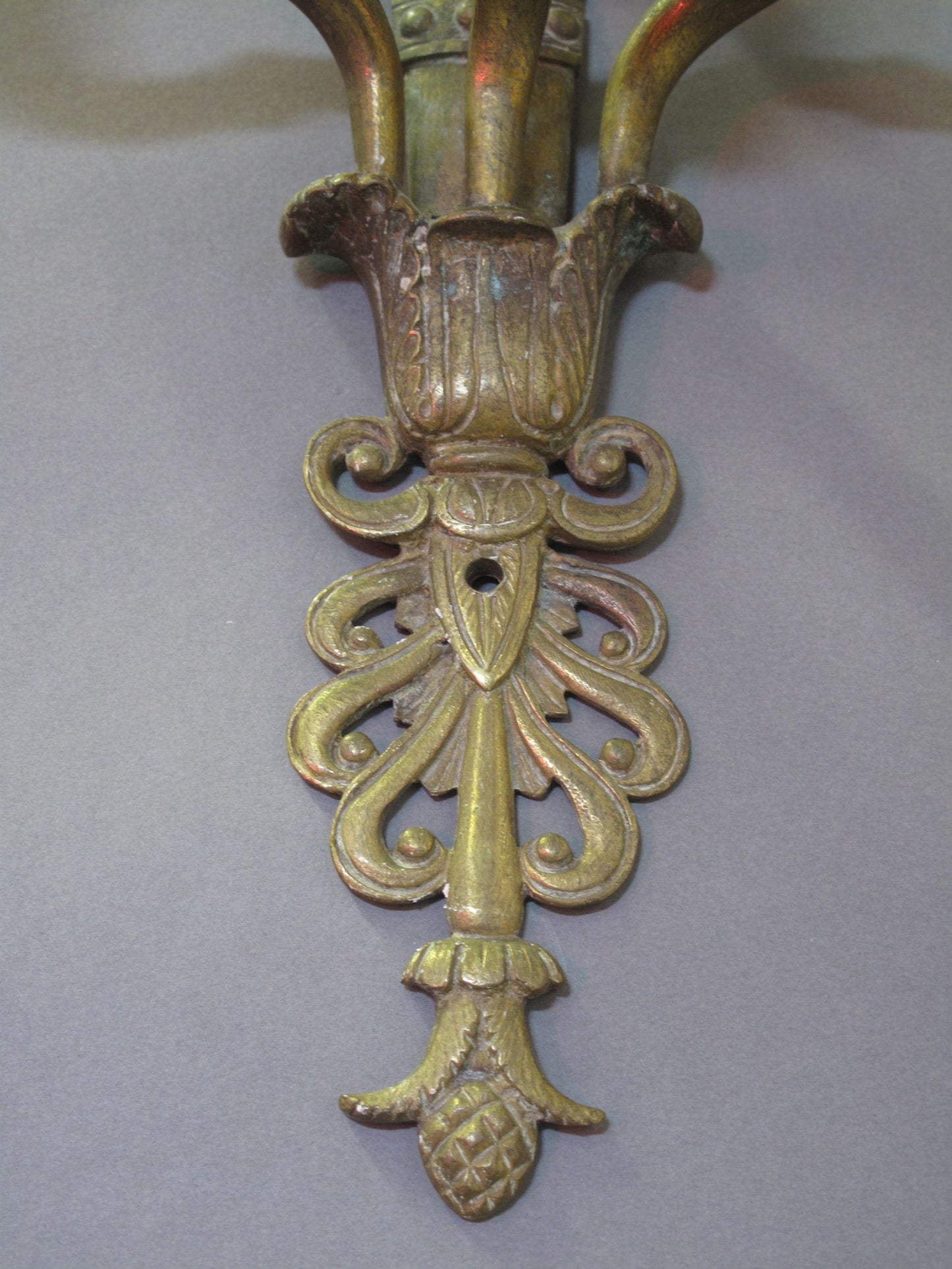 view of bottom part of wall light