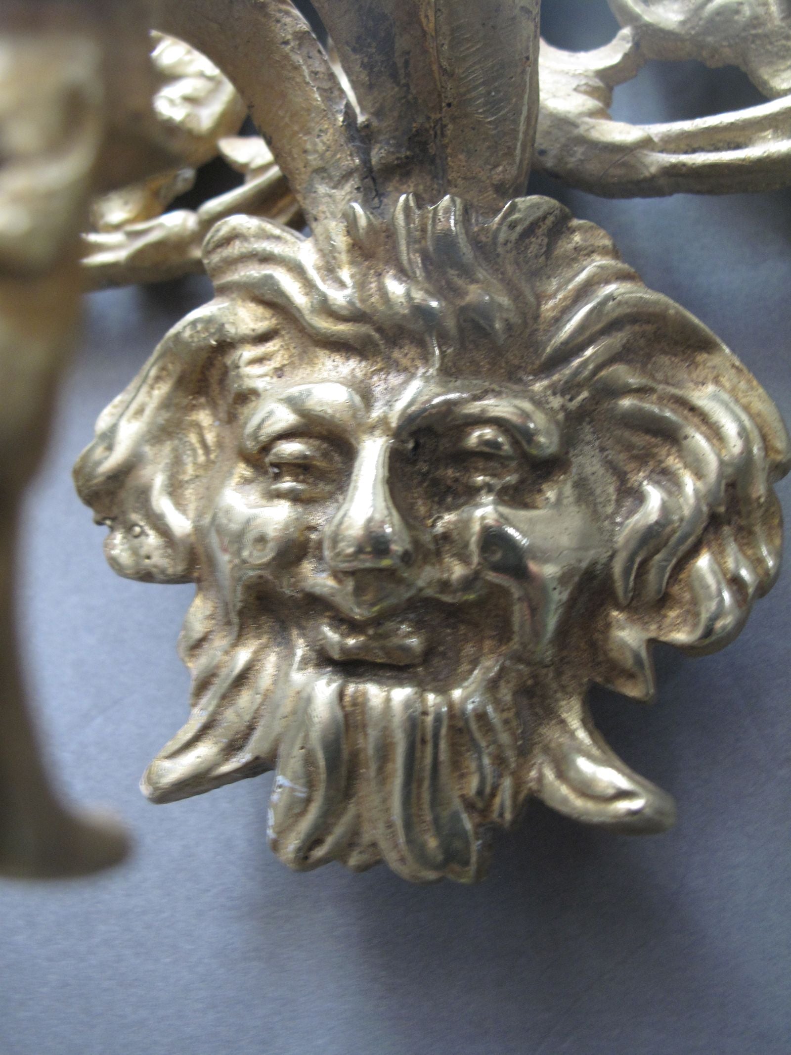 close up view of cherub casting