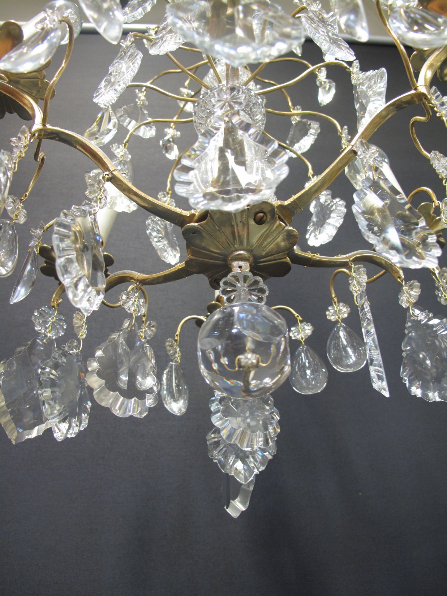 view of bottom of chandelier