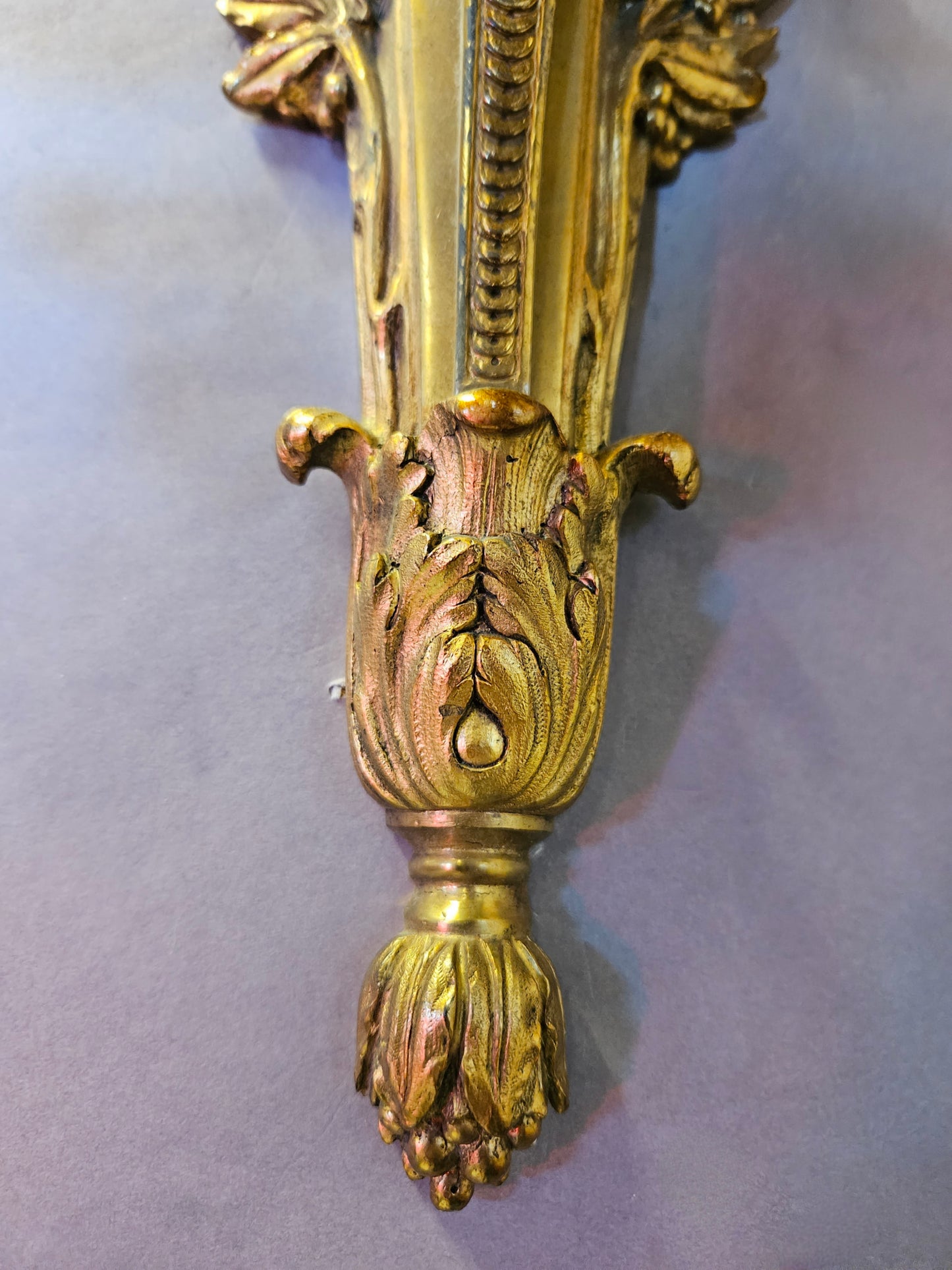 view of bottom of wall light