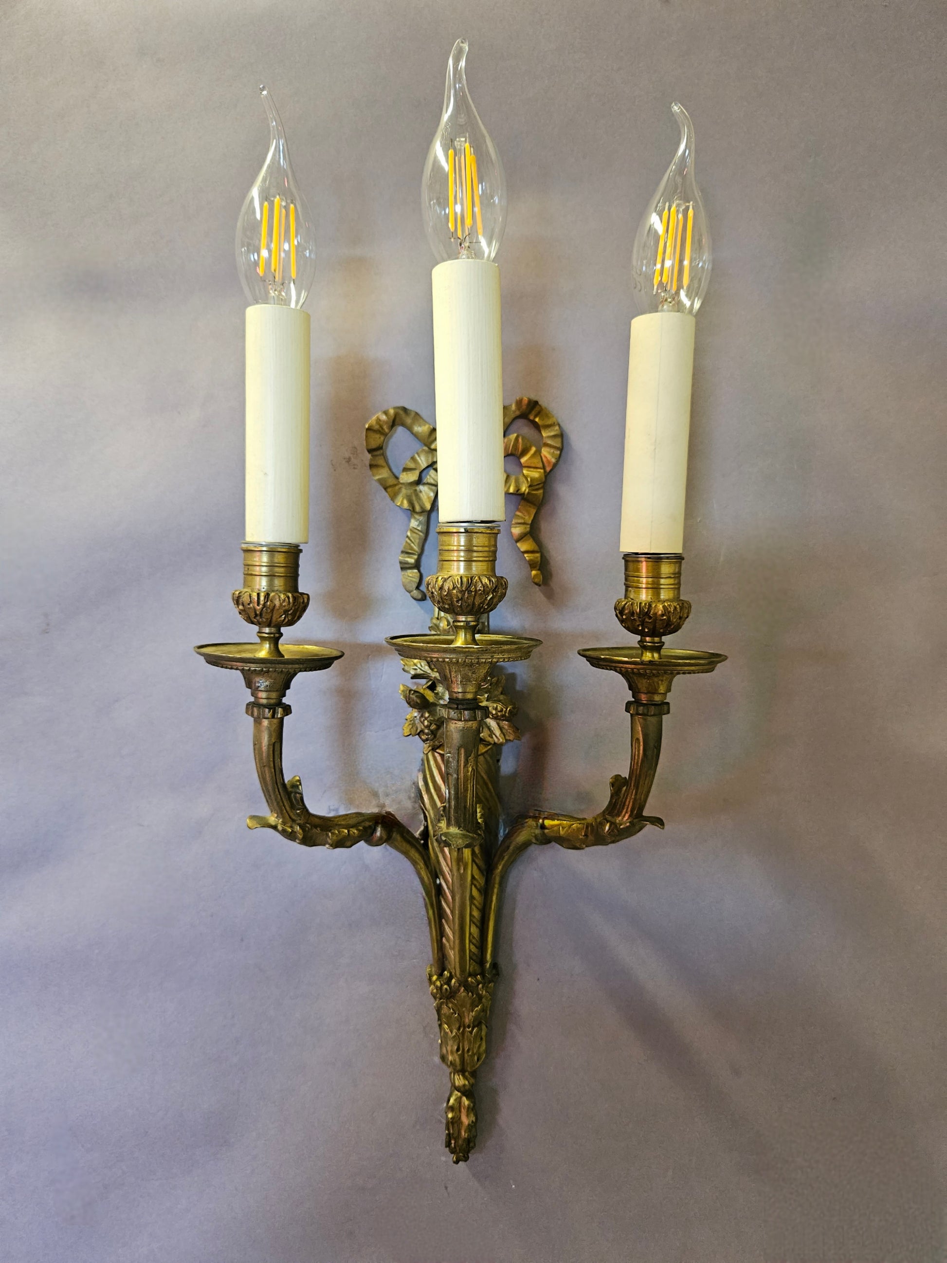 view from front of wall light