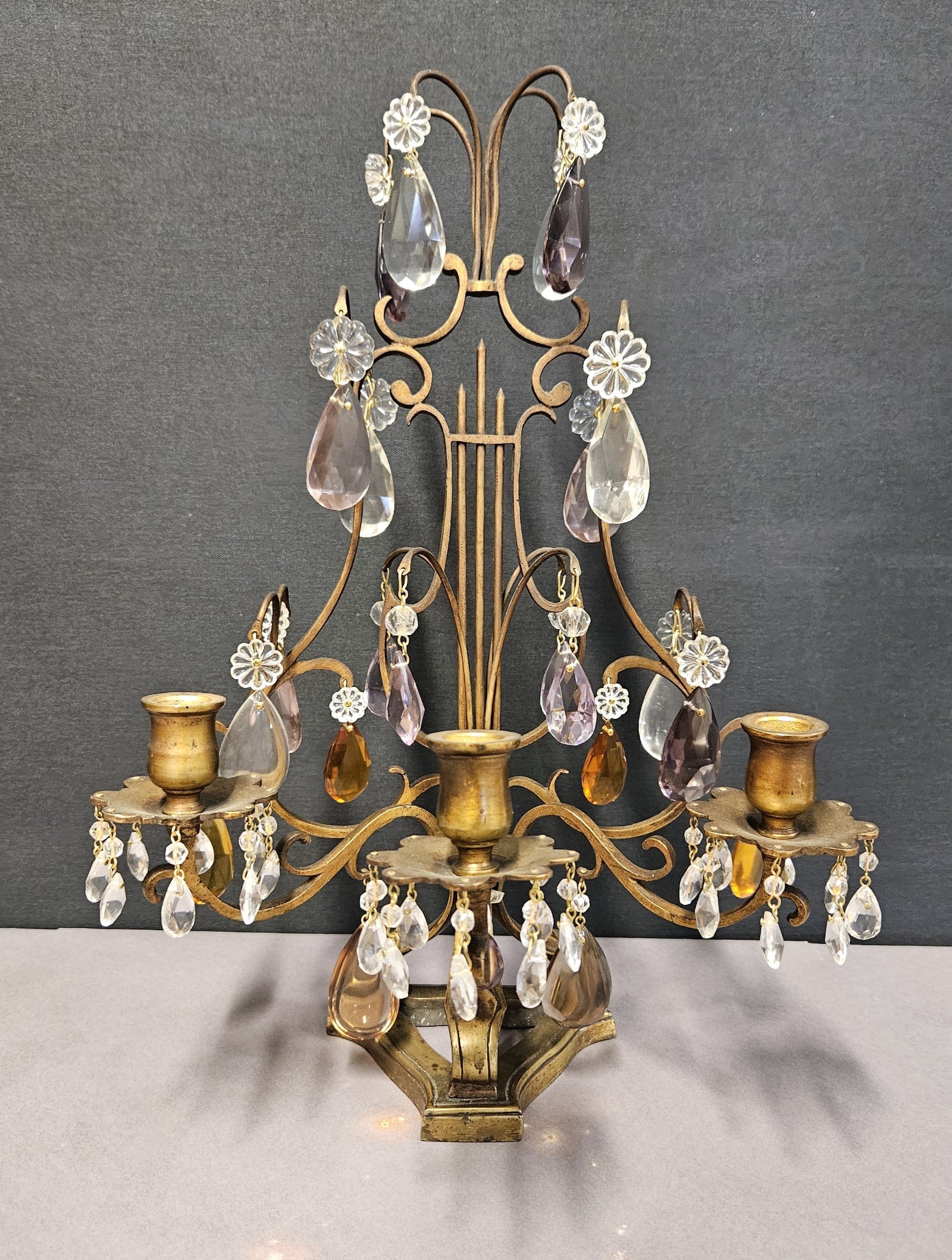 front view of candelabrum