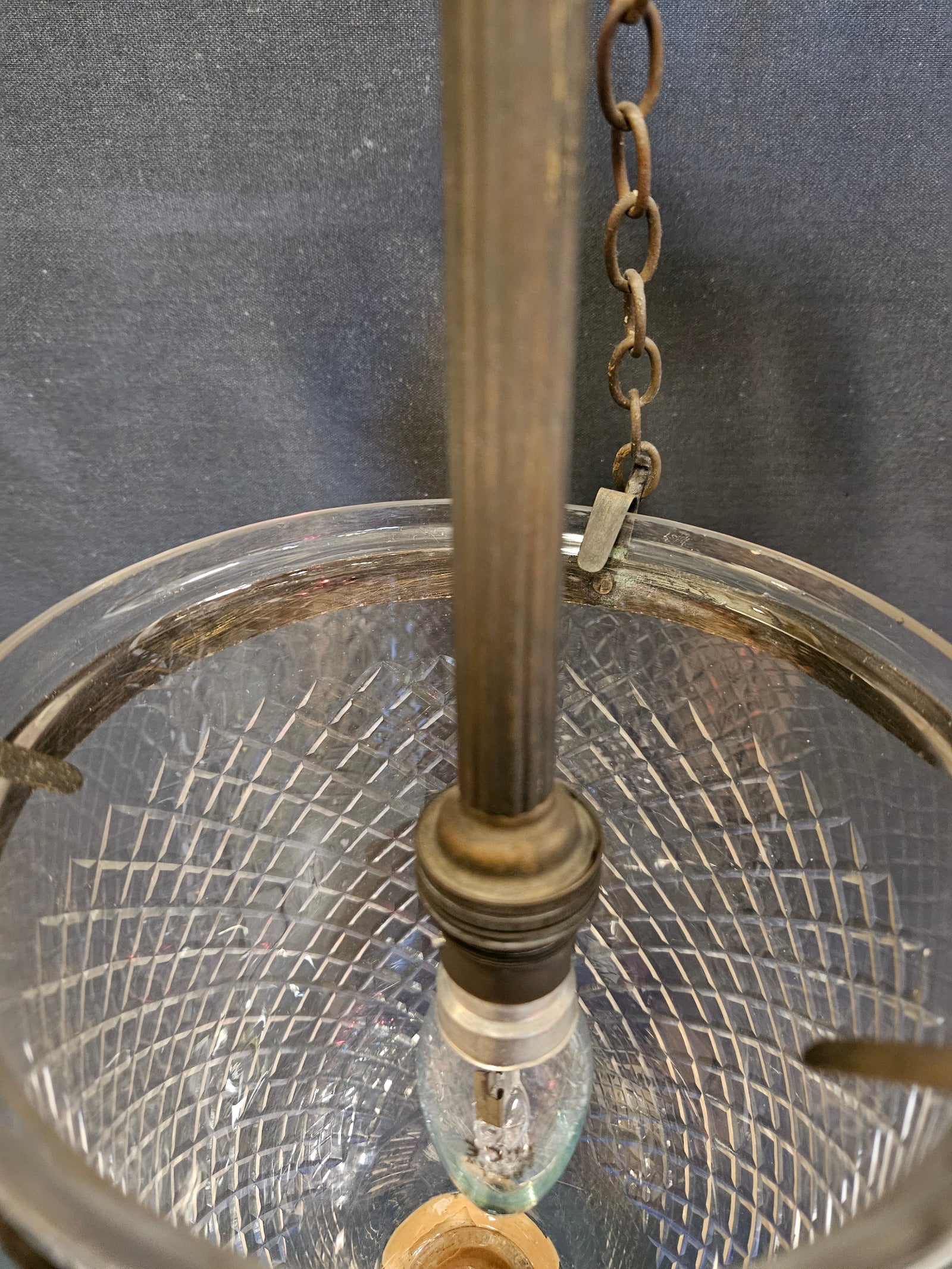 view from above looking into lantern