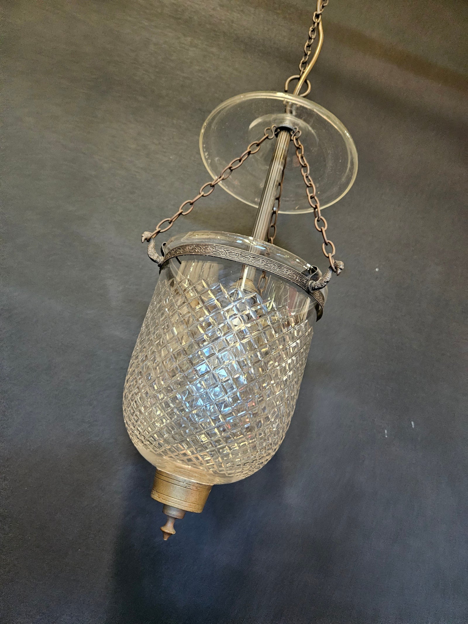 angled view of lantern from front