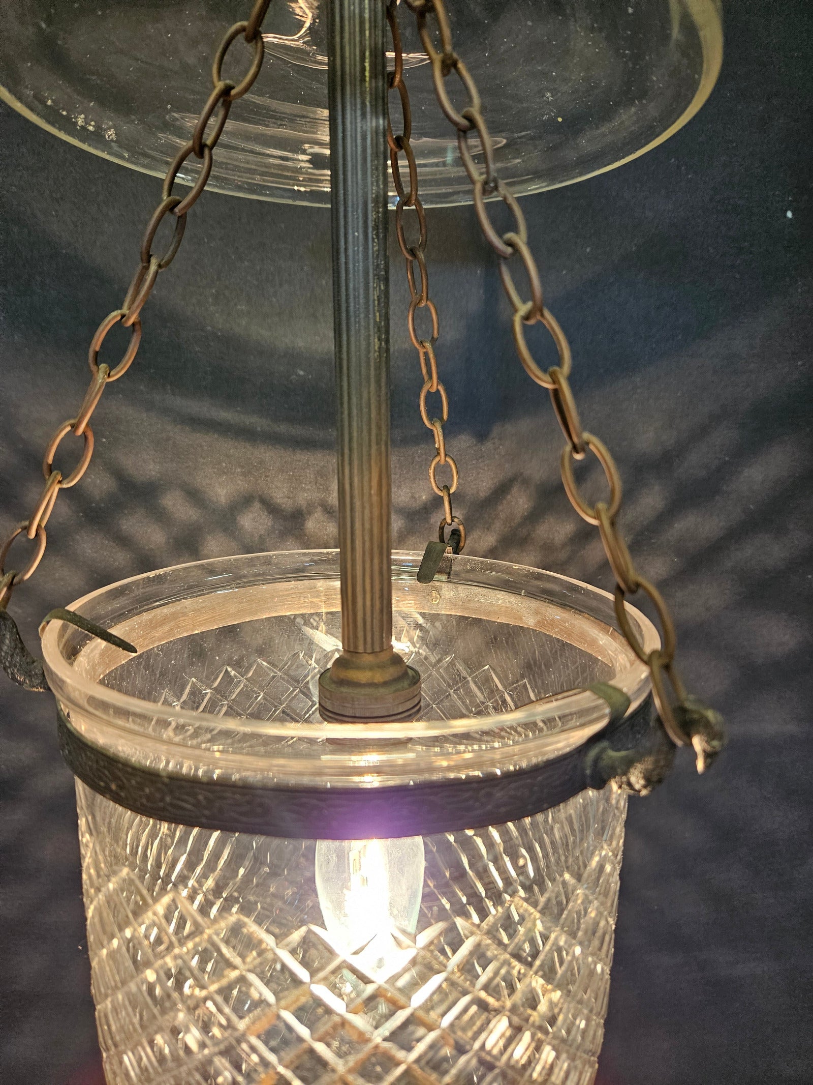 view from slightly above lit