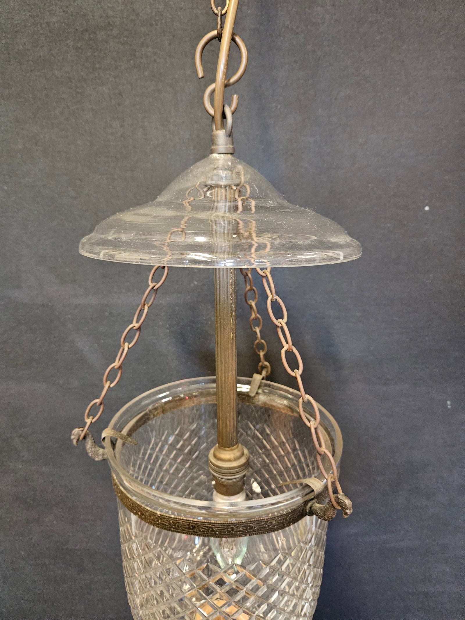 view from front looking down into lantern