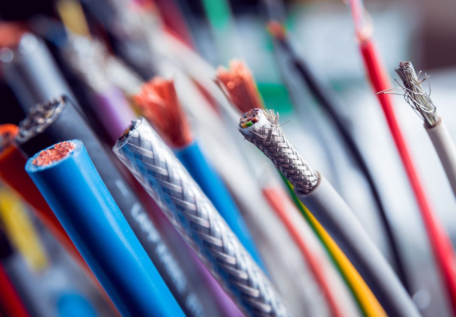 picture showing multiple cables used in the electrification process