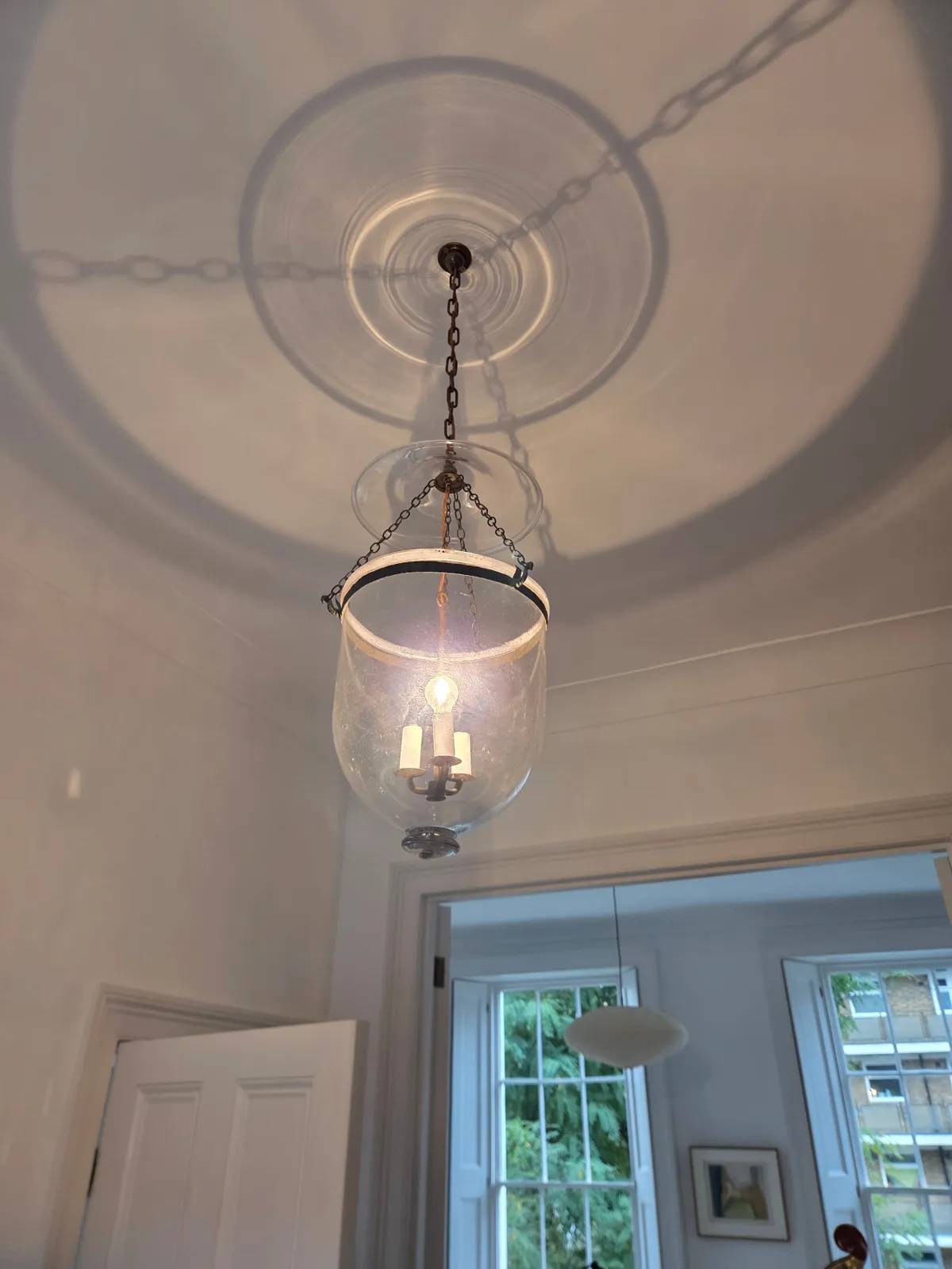 Glass bell lantern professionally installed by G & P Cohn at a property in Camden, London.