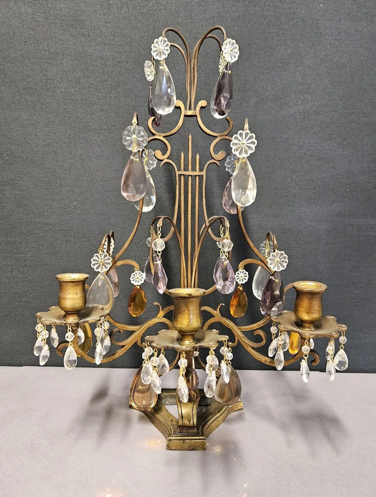 Pair Of 3-Arm French Candelabra, c. 1910
