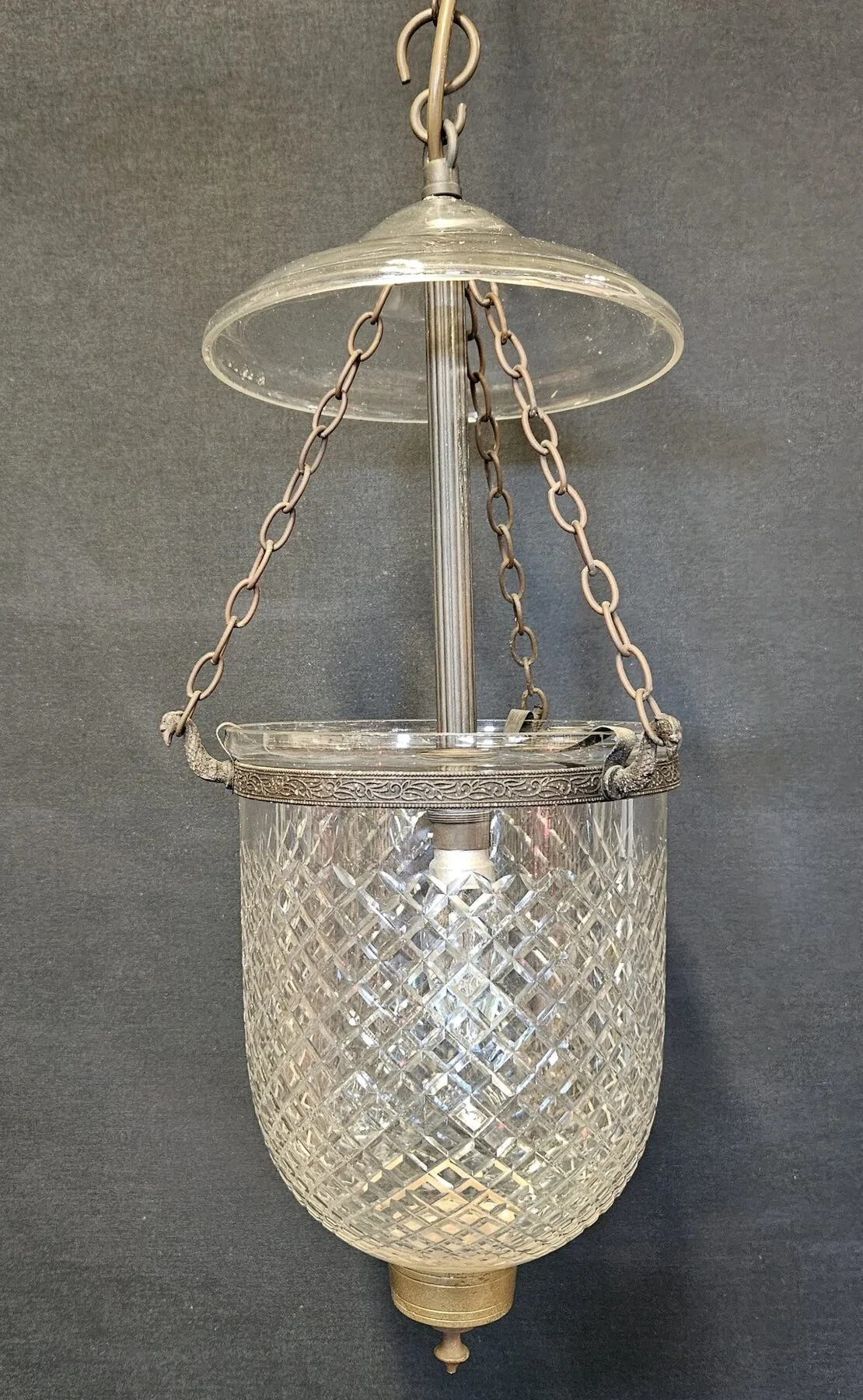 Small Cut-Glass Bell Lantern, c. 1880