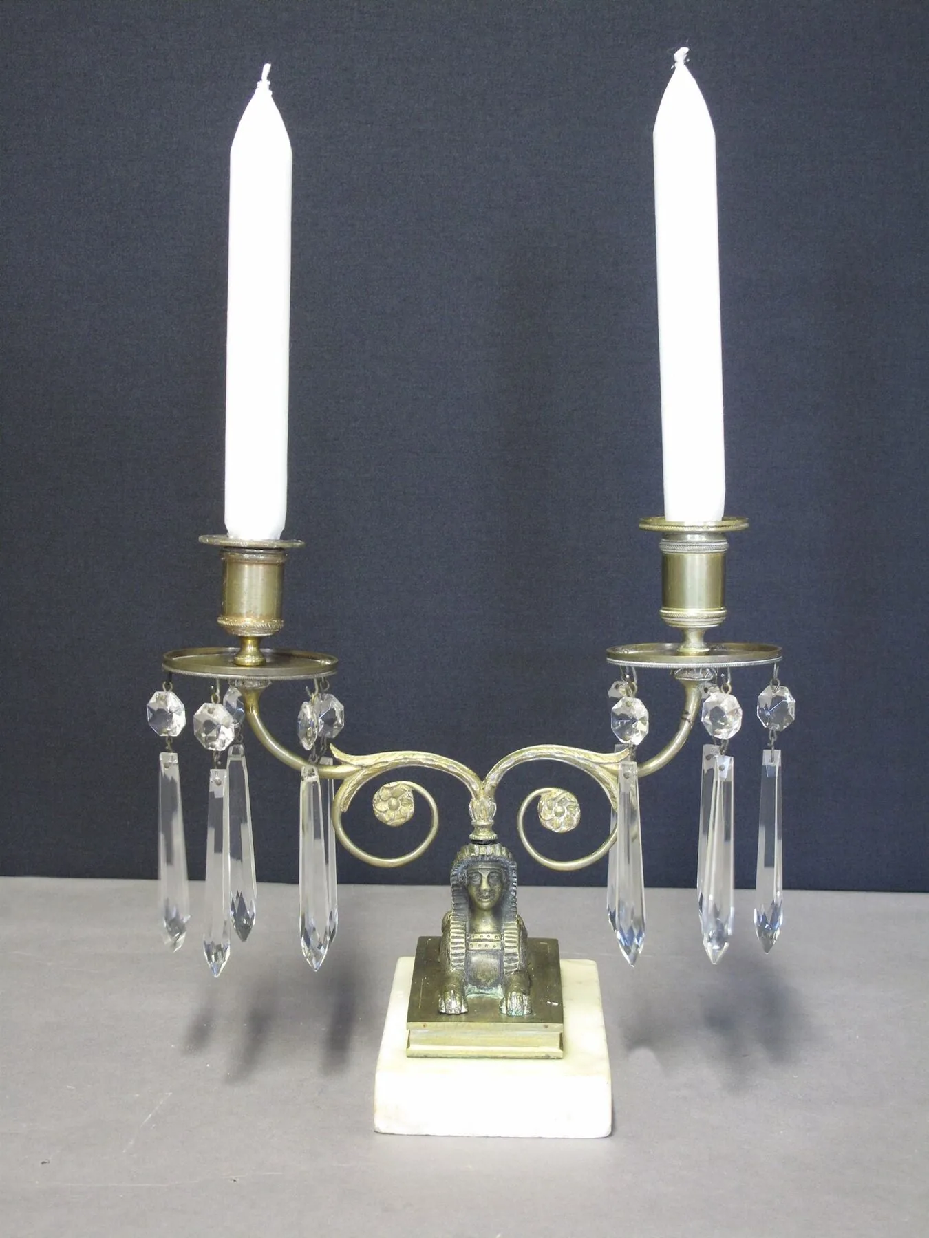 Pair of Sphinx Candelabra, c. 1820