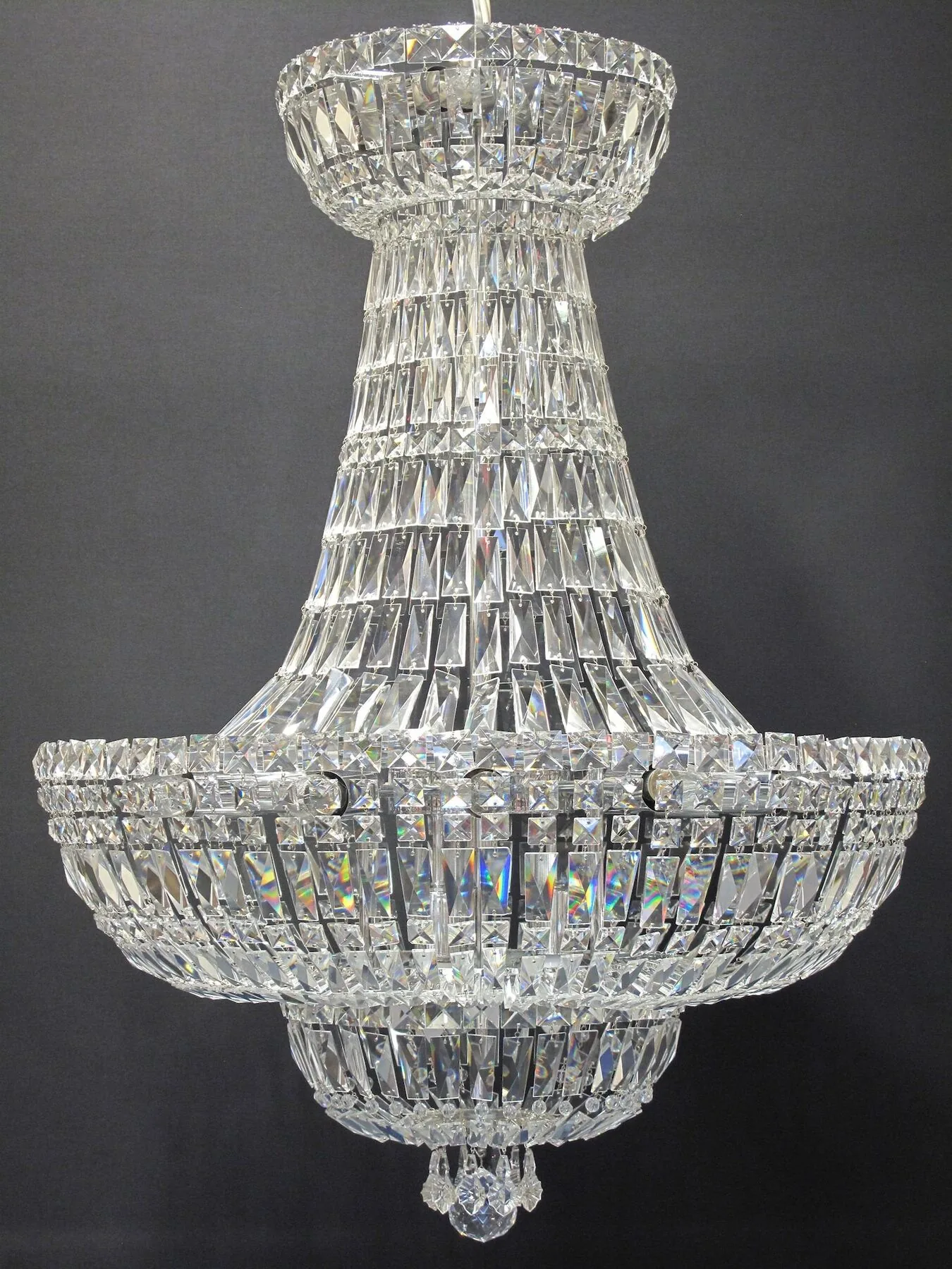 Strass Tent & Bag Chandelier, c. 1980
