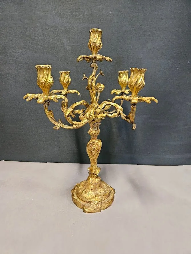 Pair of Rococo Candelabra, c. 1920 – view 1