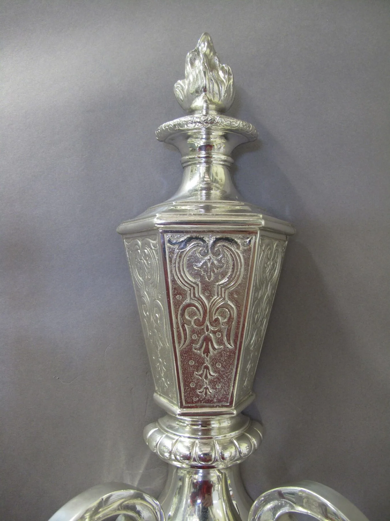 Single Silver Wall Light, c. 1920 – view 2