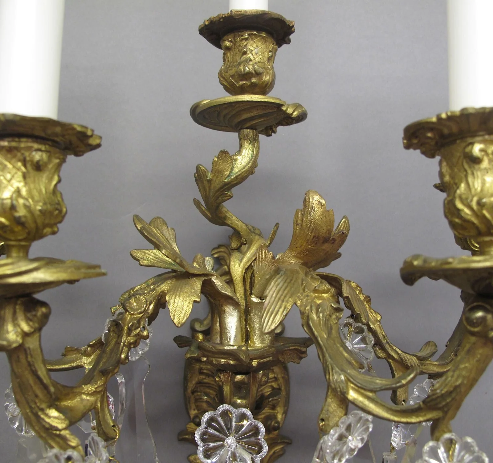 Pair of 5-Arm Rococo Wall Lights, c. 1880 – view 2