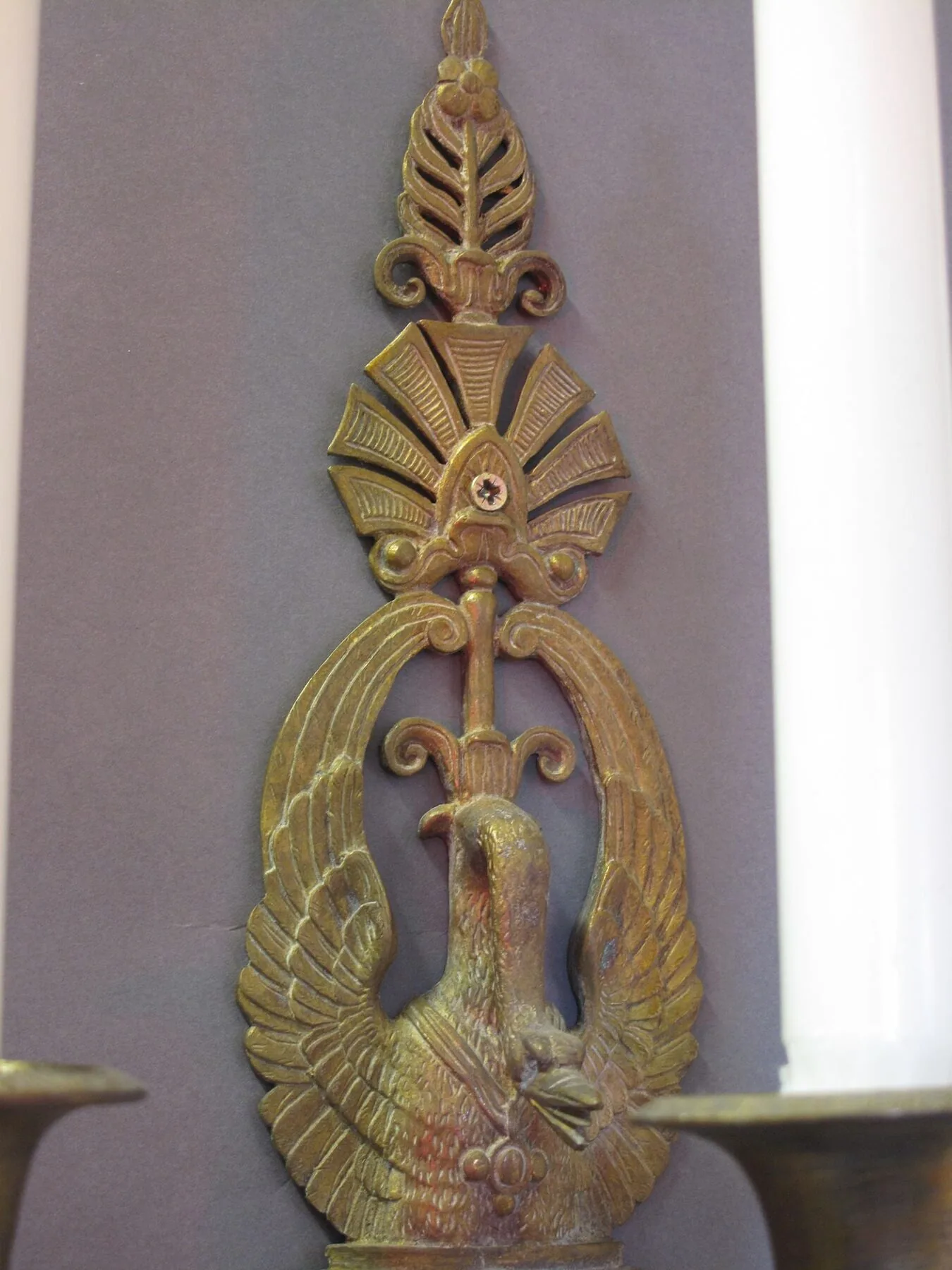 Pair Of 3-Arm Empire-Style Wall Lights, c. 1880 – view 2