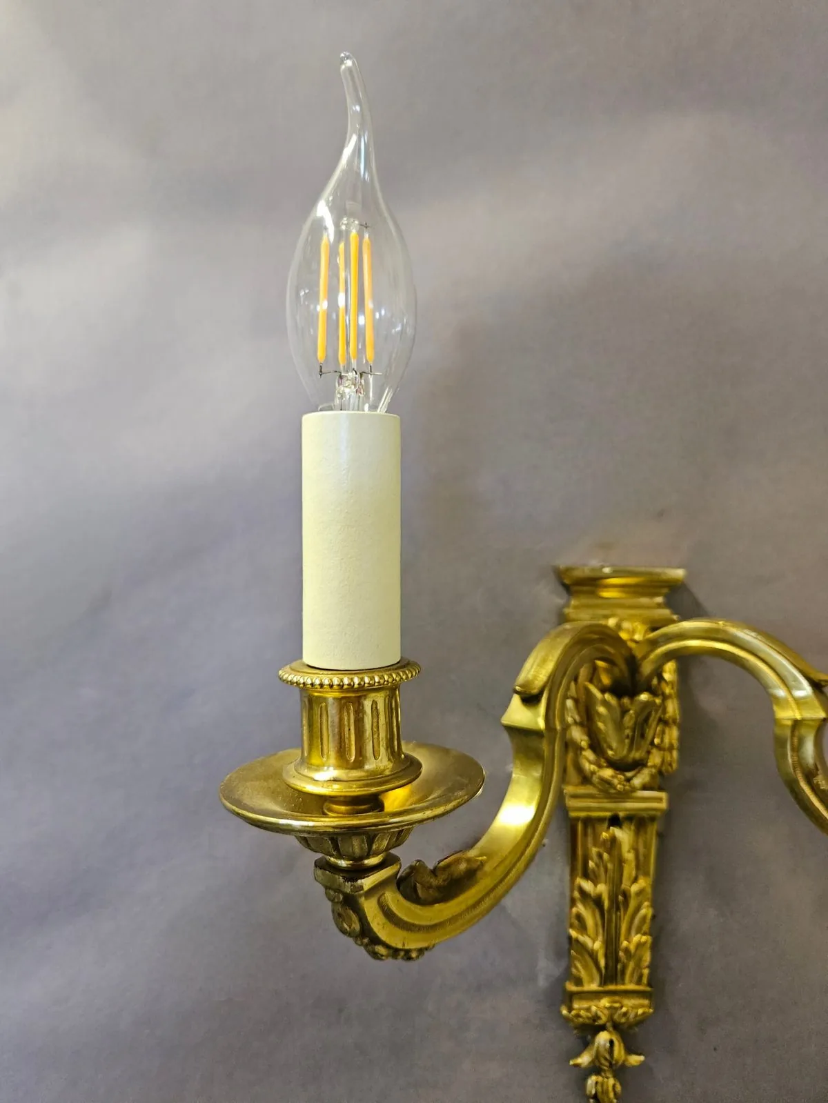 Set Of Four 2-Arm Brass Wall Lights – view 2