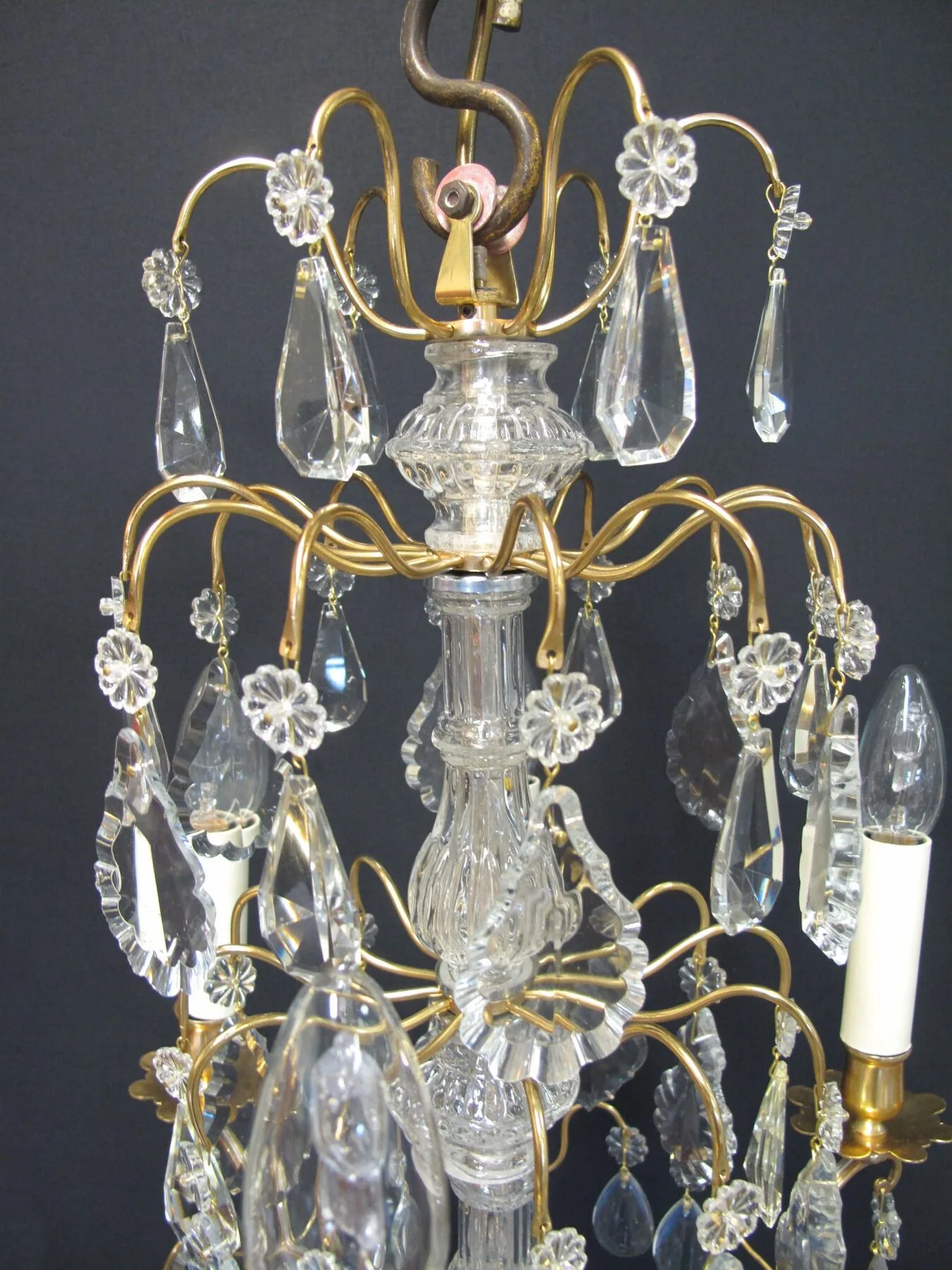 6-Arm French Chandelier, c. 1910 – view 2