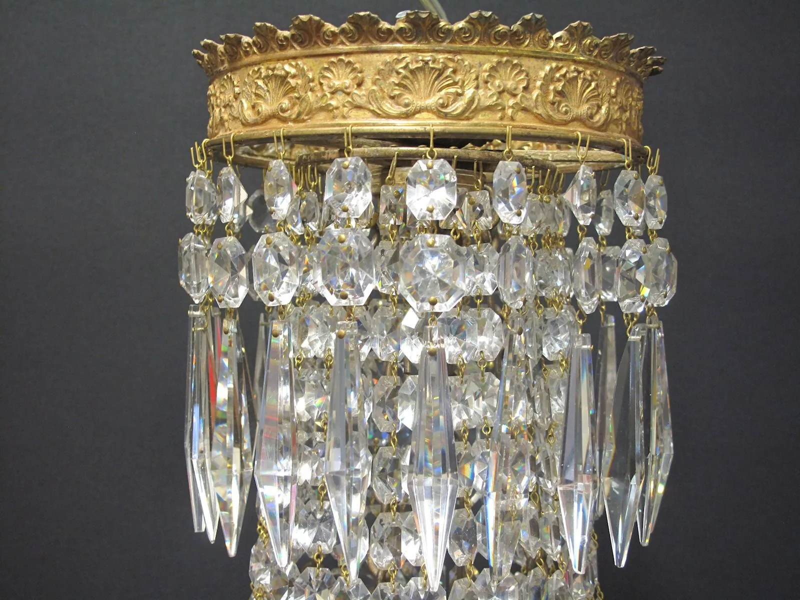 8-Arm English Regency Chandelier, c. 1820 – view 2