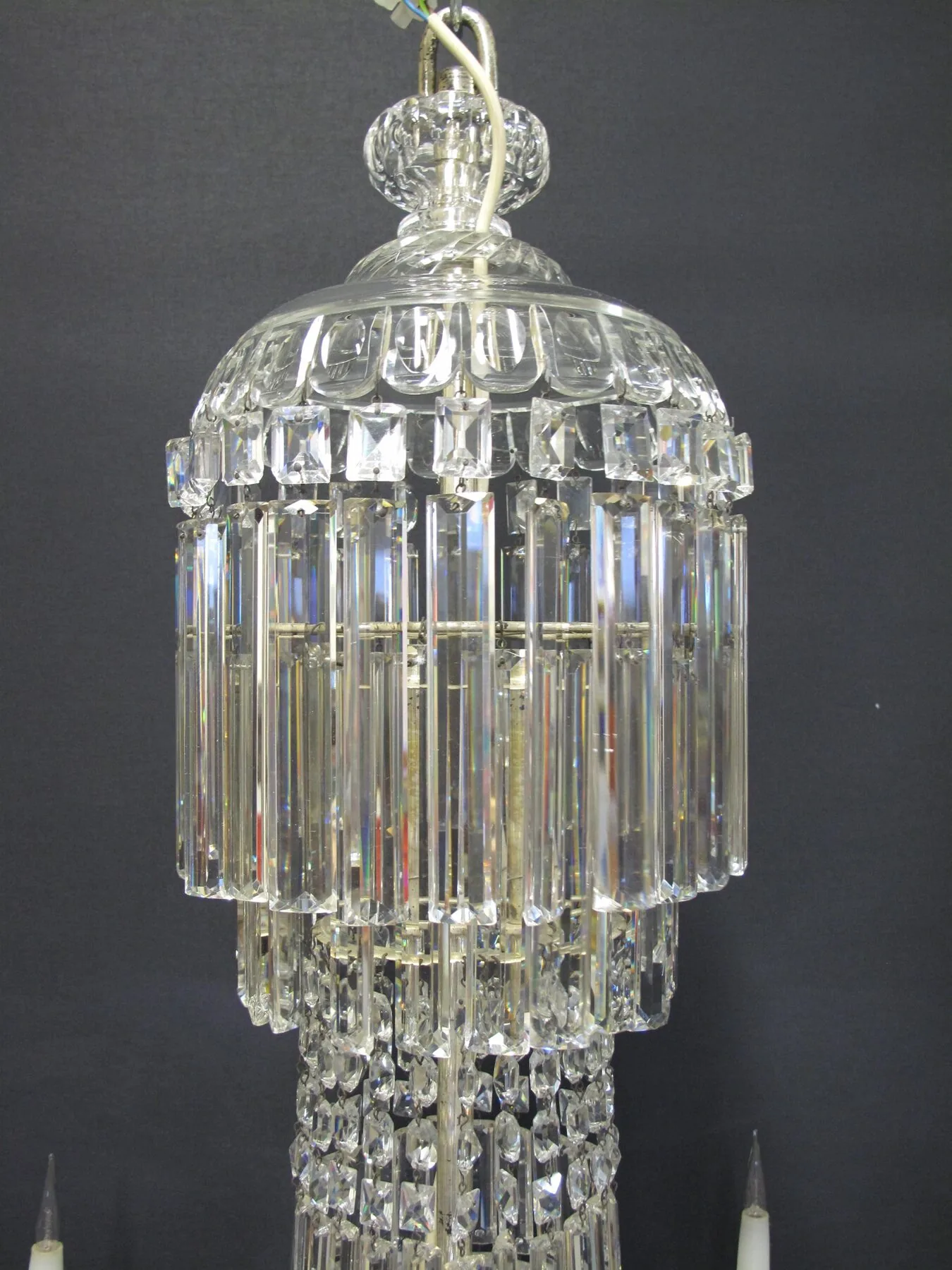 8-Arm Rule Drop Chandelier, c. 1830 – view 2