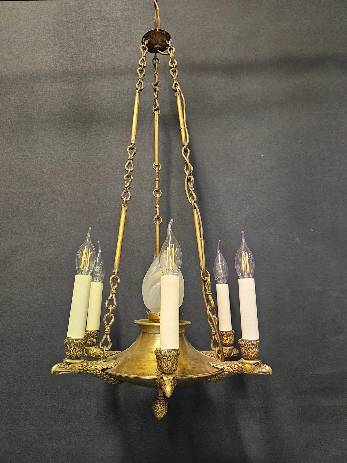 6-Arm French Empire Chandelier – view 2