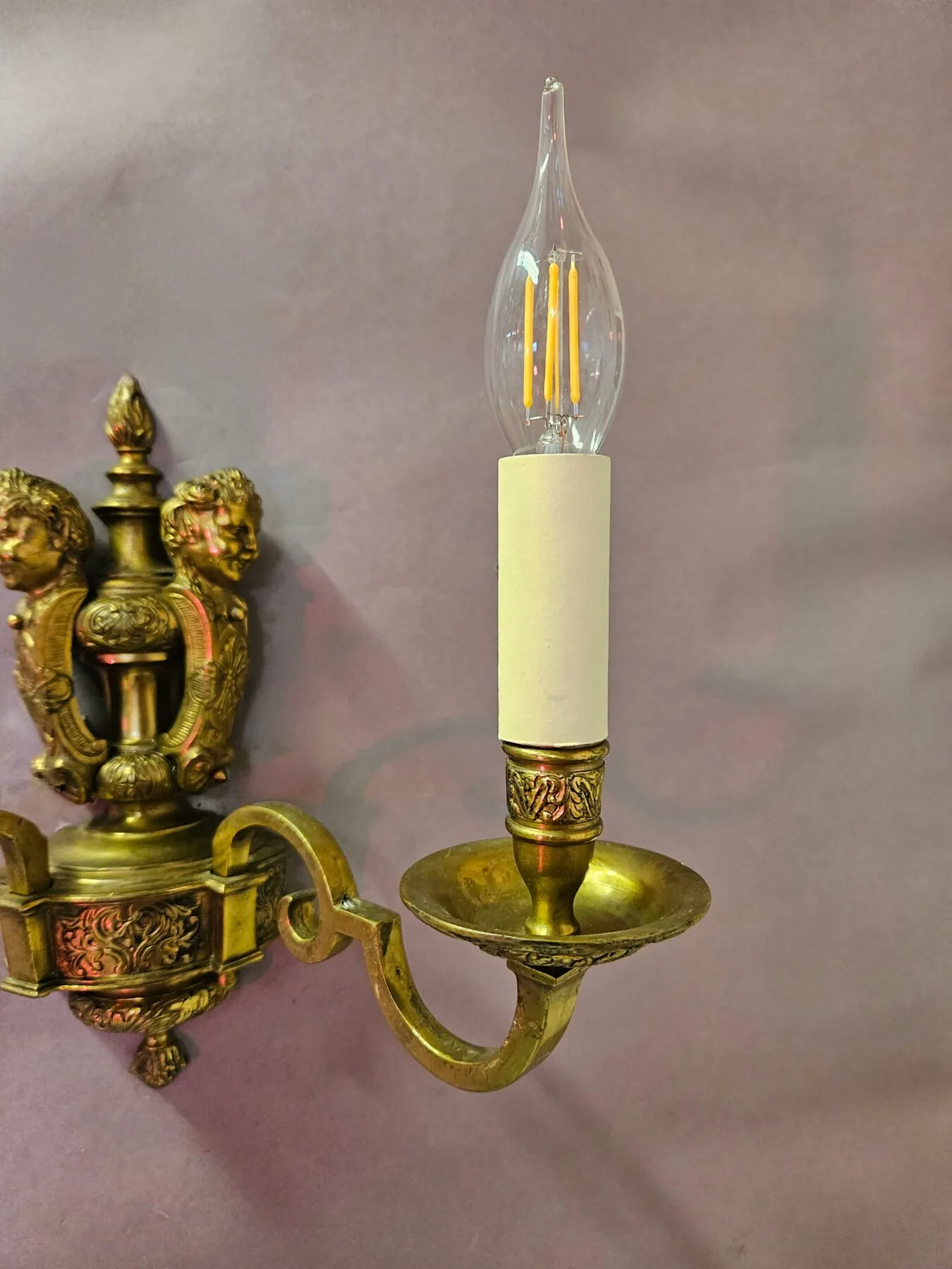 Pair Of 2-Arm Knole-Style Wall Lights, c. 1950 – view 3
