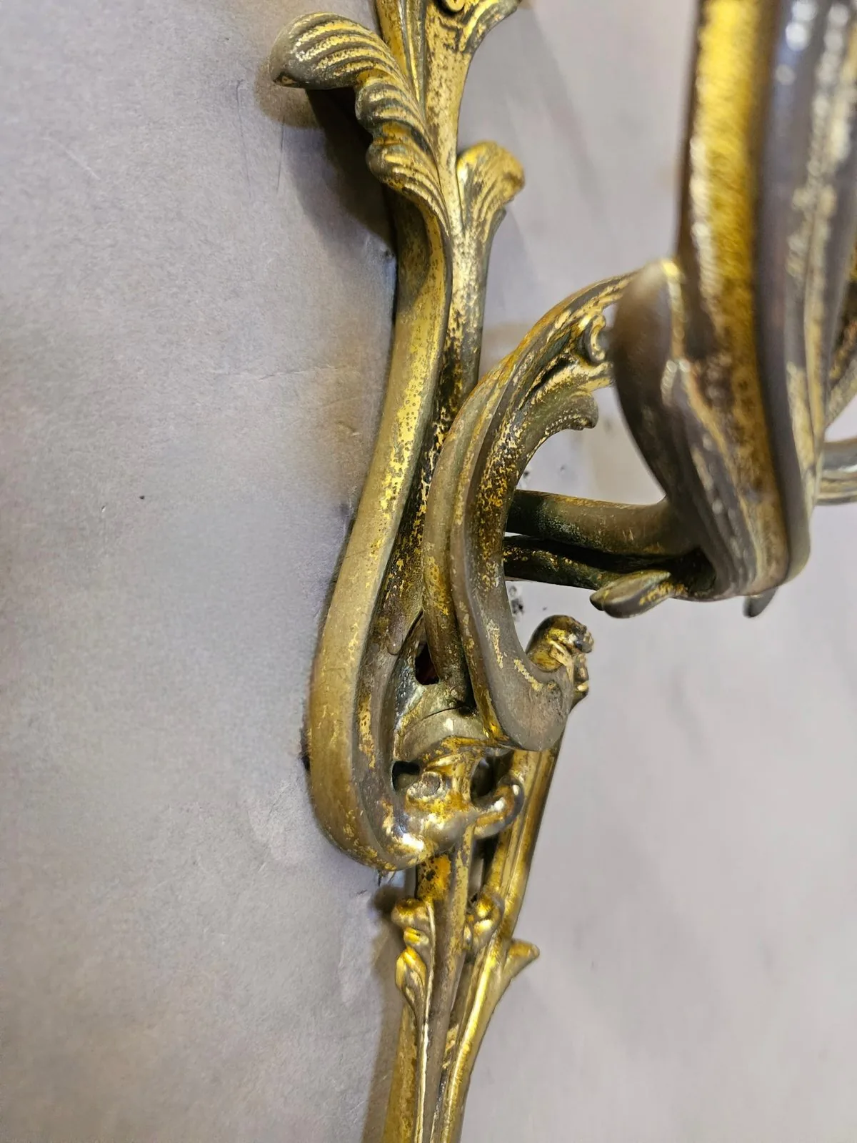 Pair Of 2-Arm Rococo Wall Lights, c. 1950 – view 3