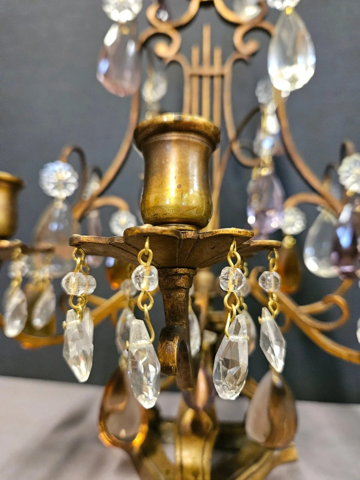 Pair Of 3-Arm French Candelabra, c. 1910 – view 3