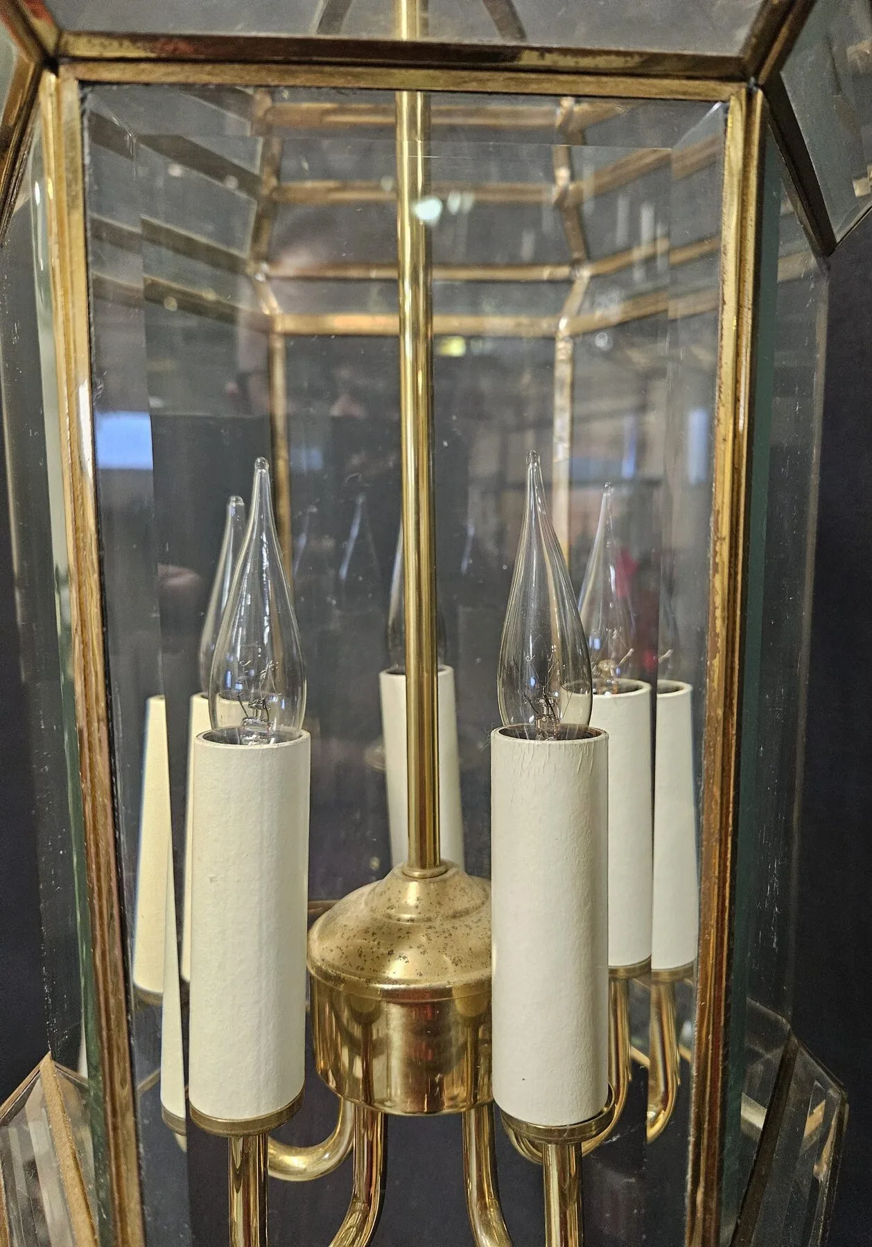 6-Sided Glass-Domed Lantern, c. 1980 – view 3