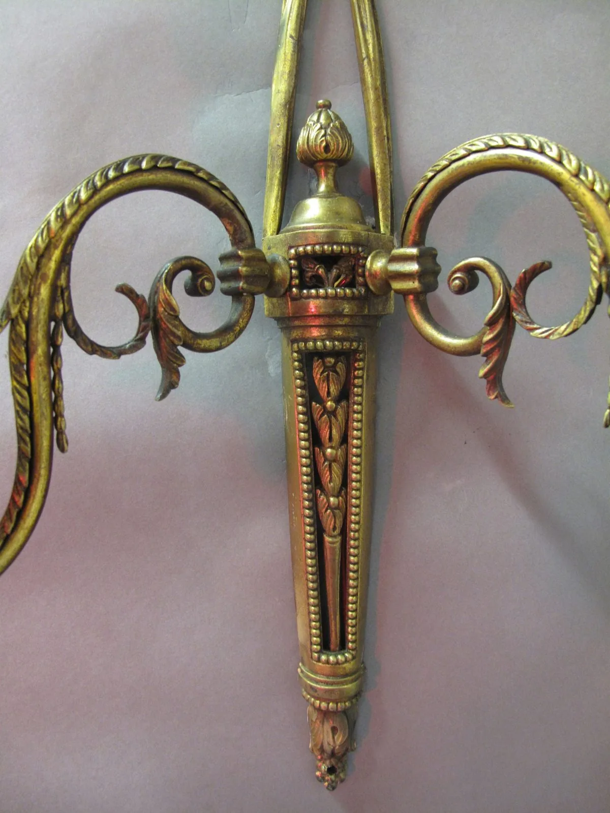 Pair Of 2-Arm Bow Wall Lights, c. 1930 – view 3